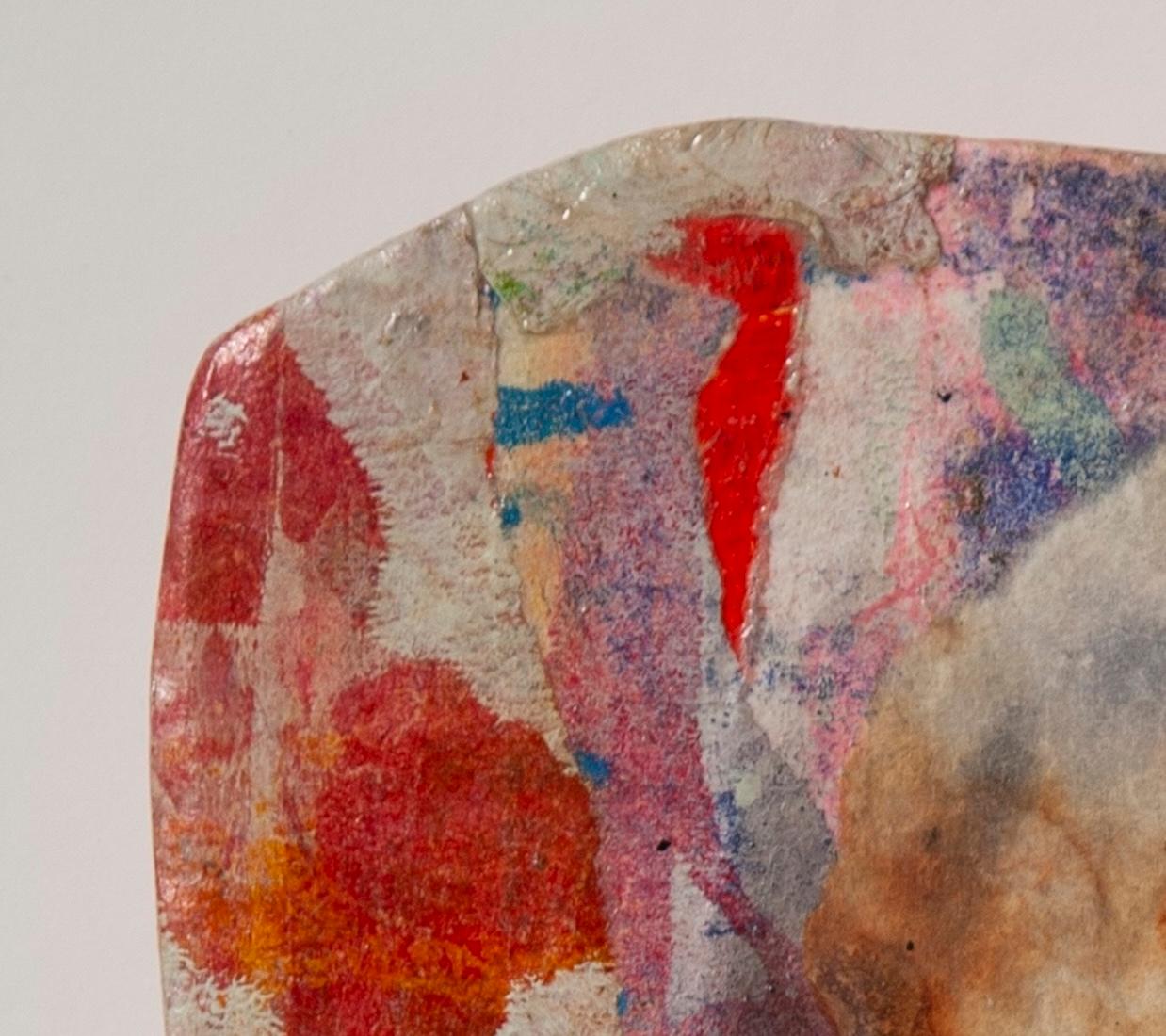 The Shape of Memory: Textured Abstract Mixed Media Organic Wall Art Sculpture For Sale 3