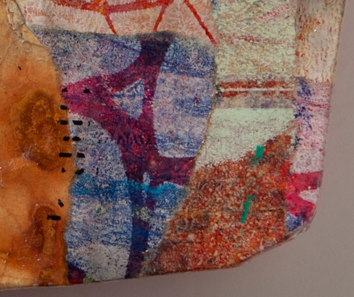 The Shape of Memory: Textured Abstract Mixed Media Organic Wall Art Sculpture For Sale 4