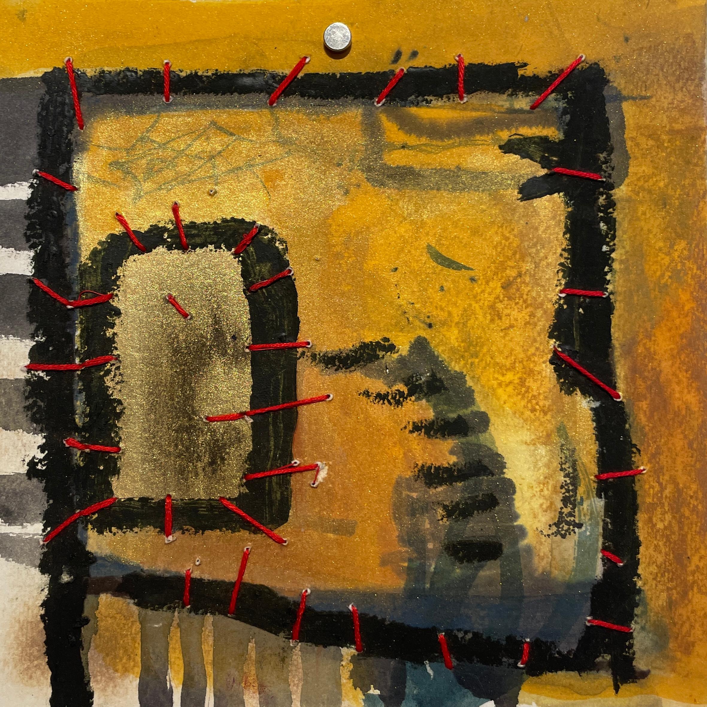 Lisa Pressman Abstract Painting - Explorations 20, abstract mixed media 