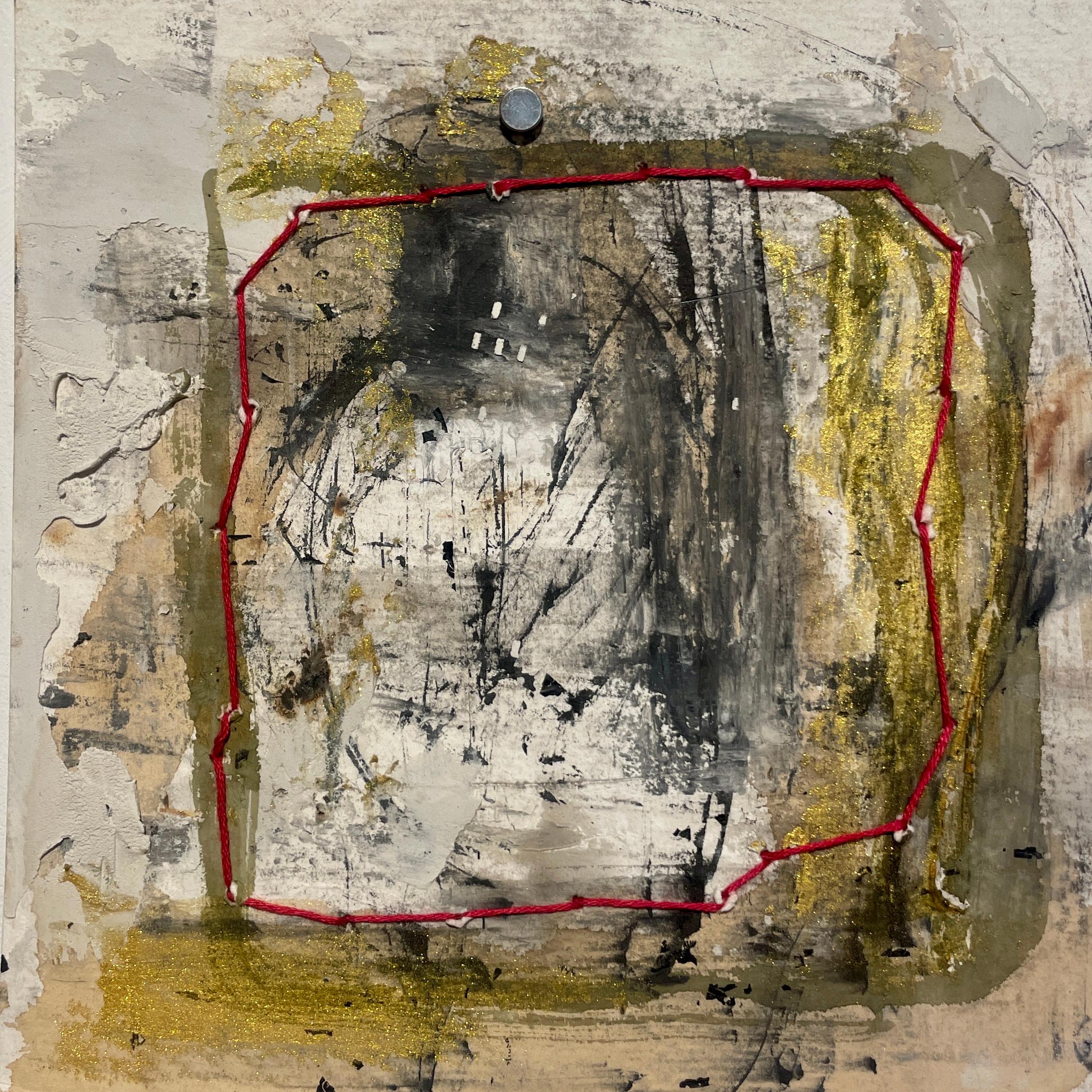 Lisa Pressman Abstract Painting - Explorations 25, abstract mixed media 