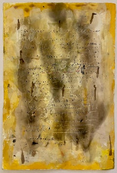 Golden Messages 2, Mischtechnik auf Papier