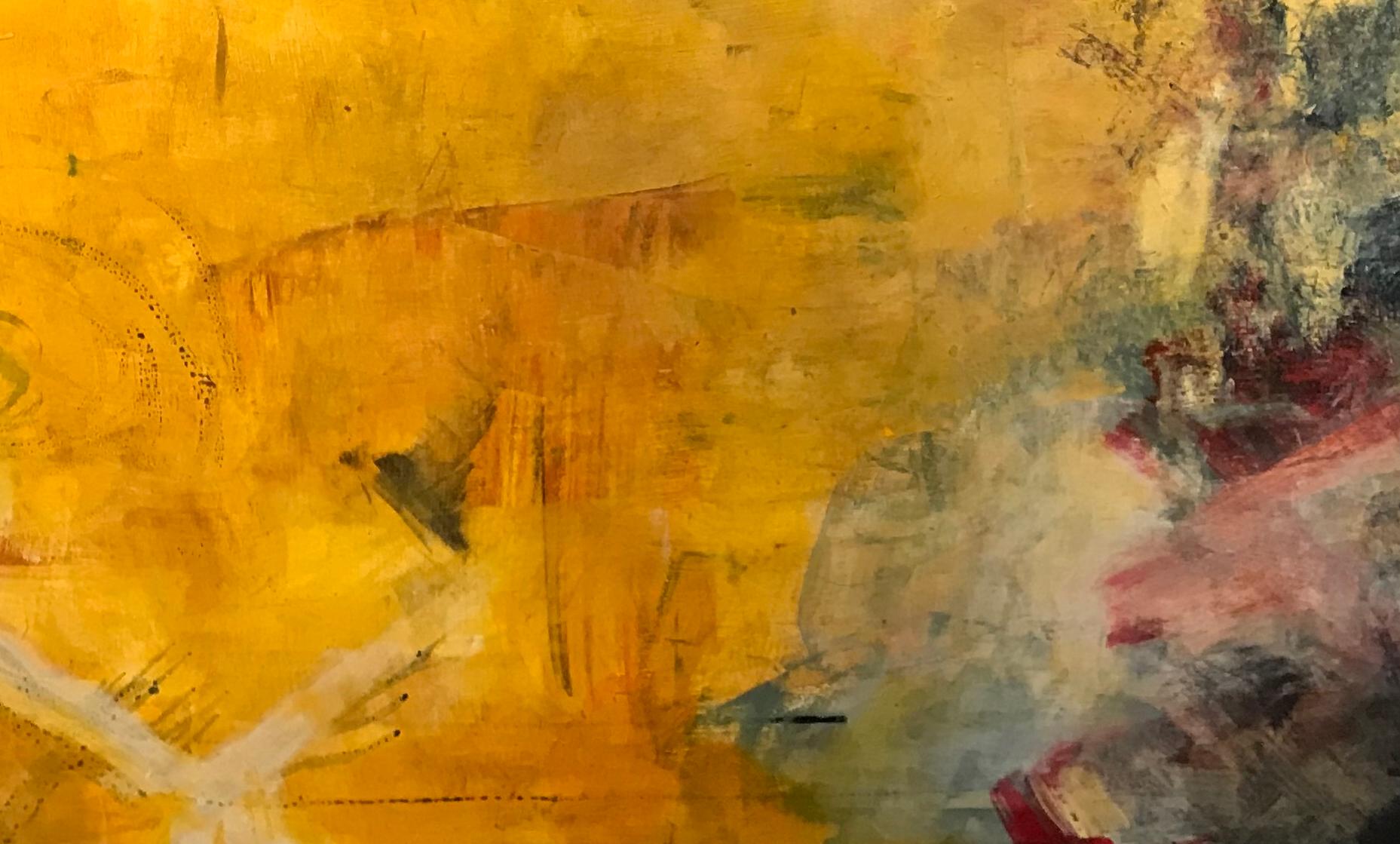 Making It Stop 1 - Contemporary Painting by Lisa Pressman