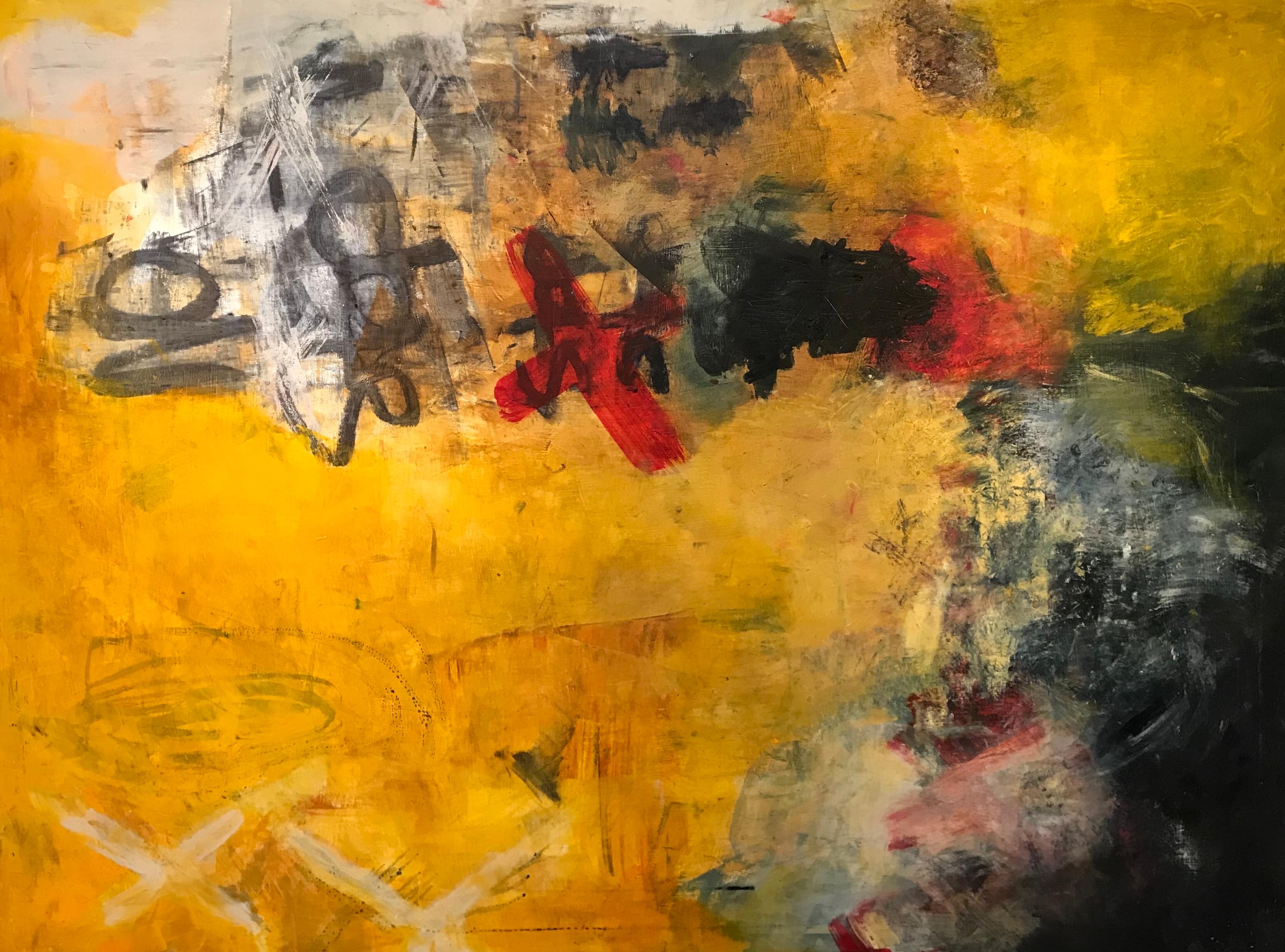 Lisa Pressman Abstract Painting - Making It Stop 1