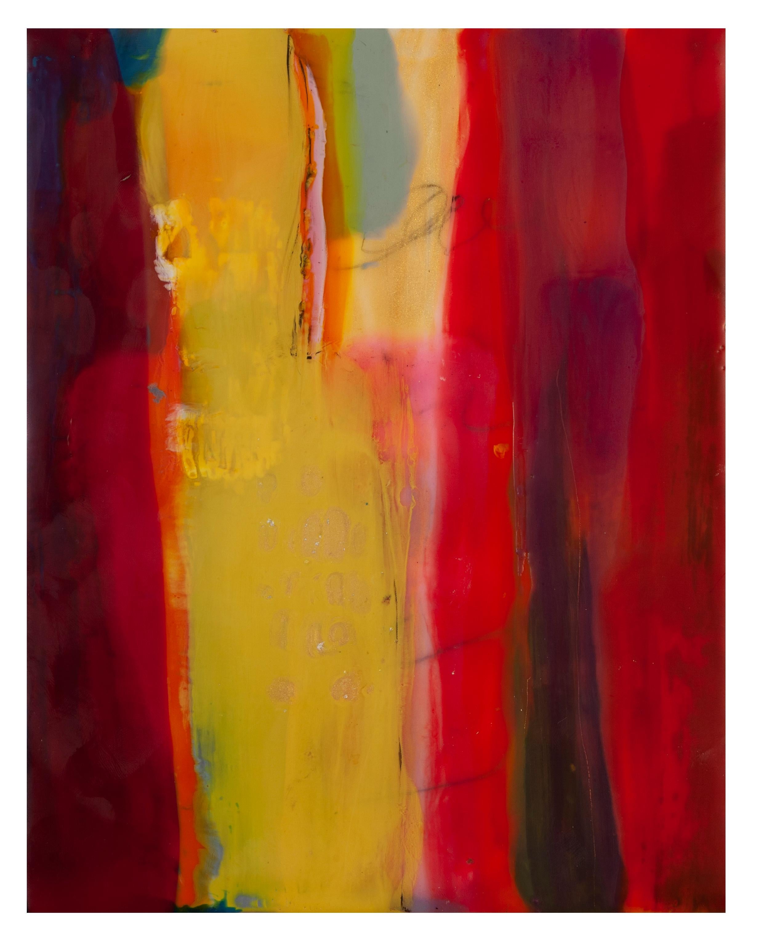 Lisa Pressman Abstract Painting - Meditations 8,  encaustic on panel