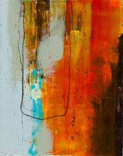 Untitled, encaustic on wood panel