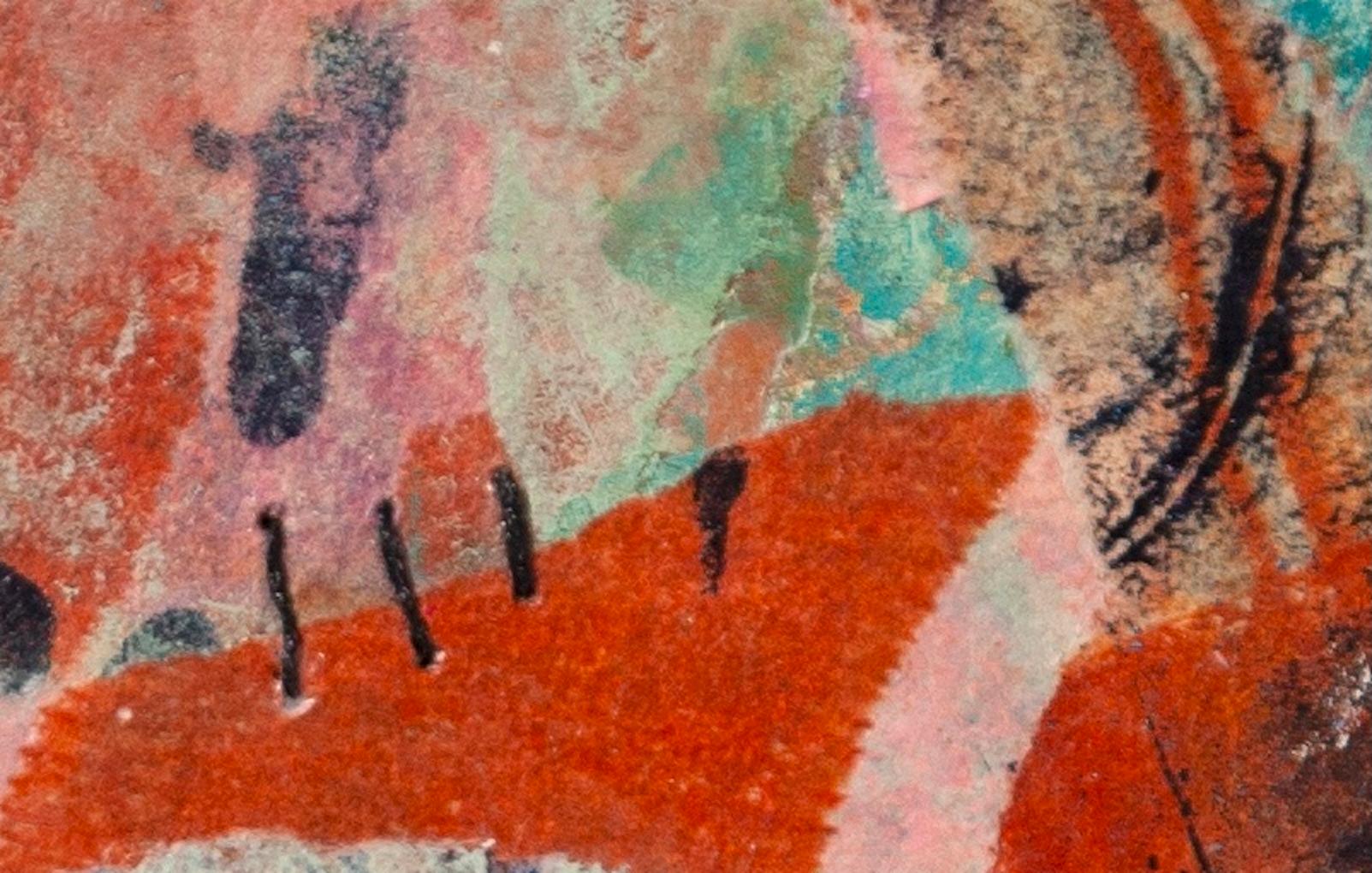 Margins Of Matter, Abstract Mixed-Media Sculpture Wall Mounted, 7.5 x 7 x 2 in. For Sale 3