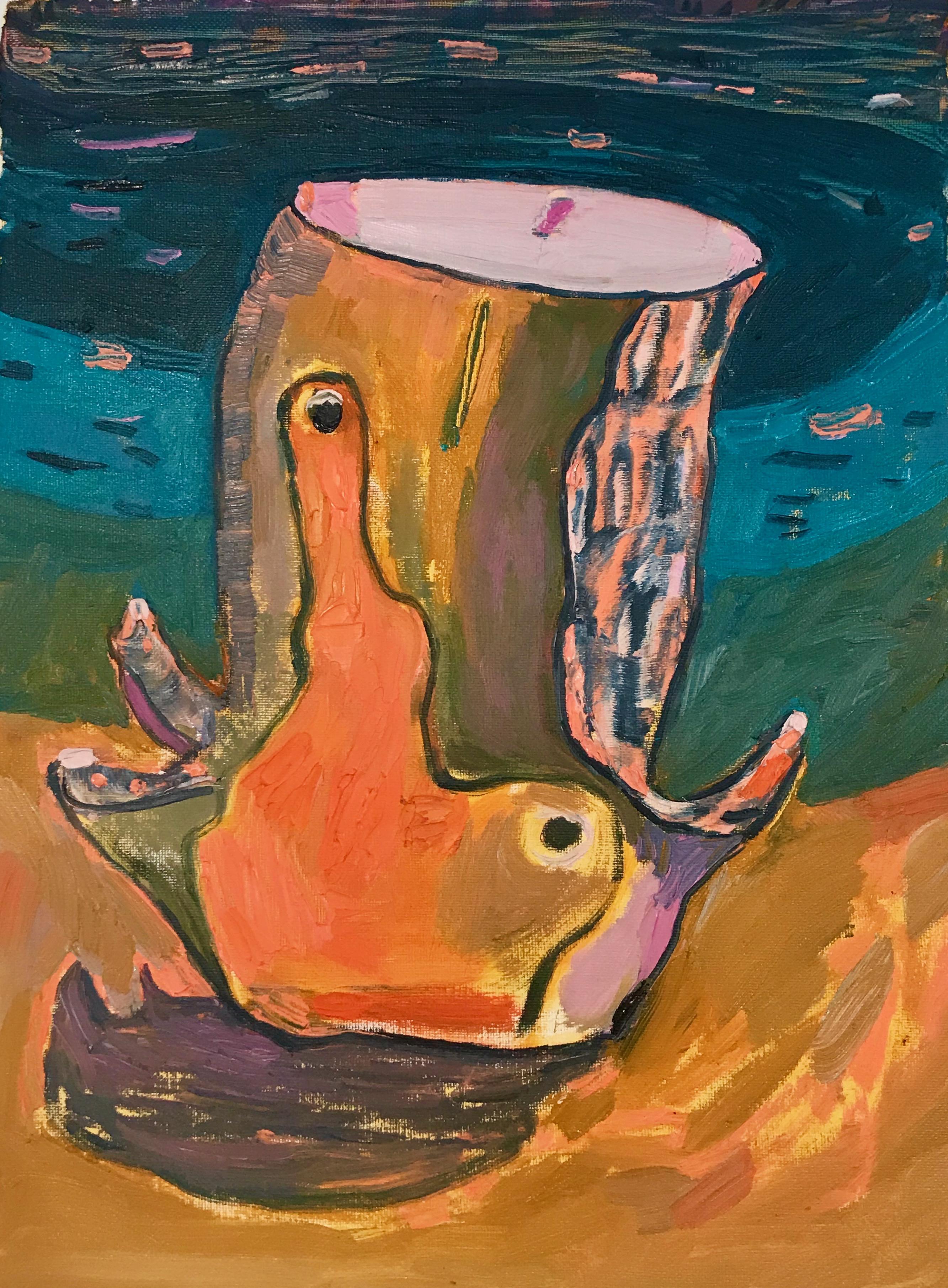 Lisa Sanditz Abstract Painting - Stump