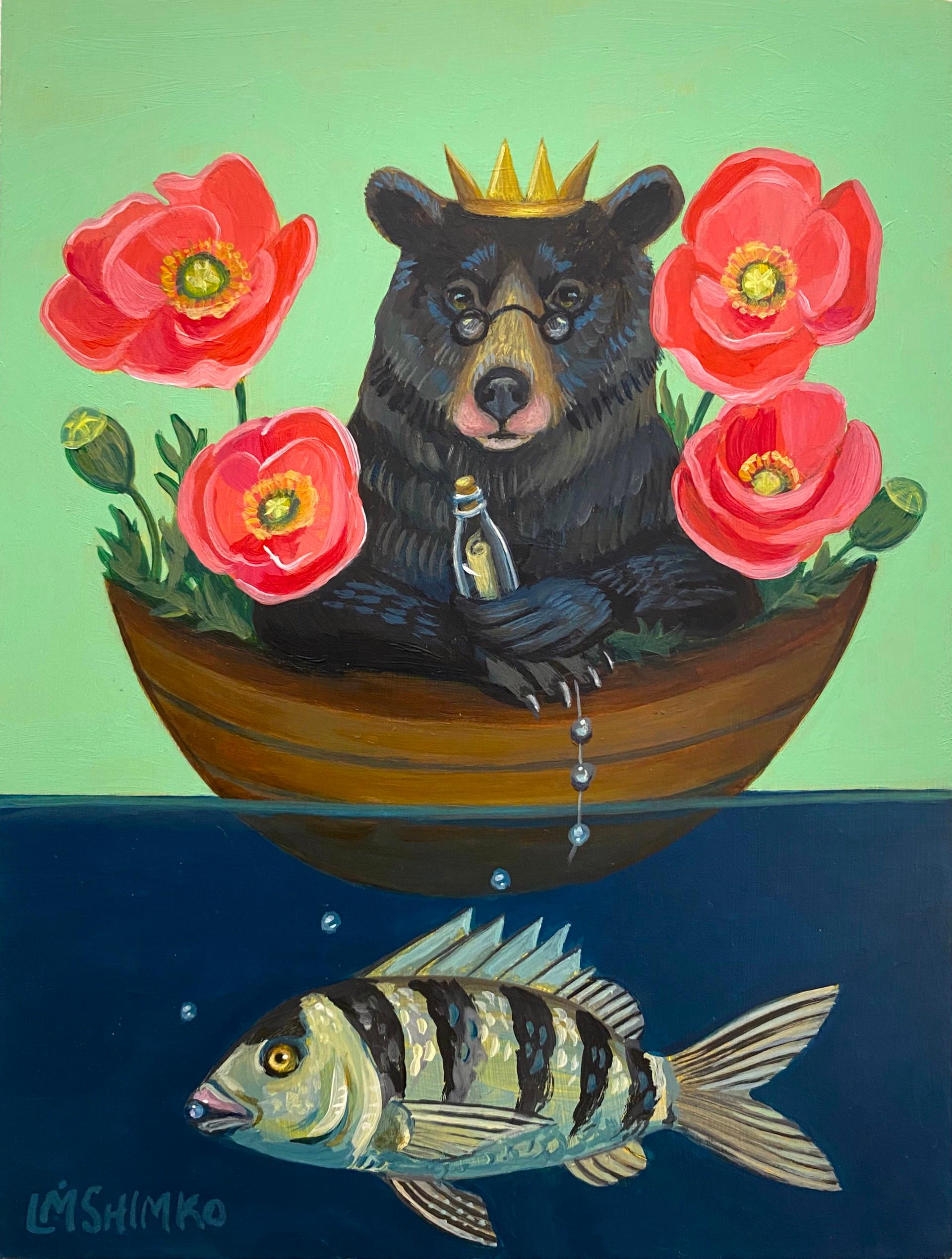 Lisa Shimko Animal Painting - Ballast Bear