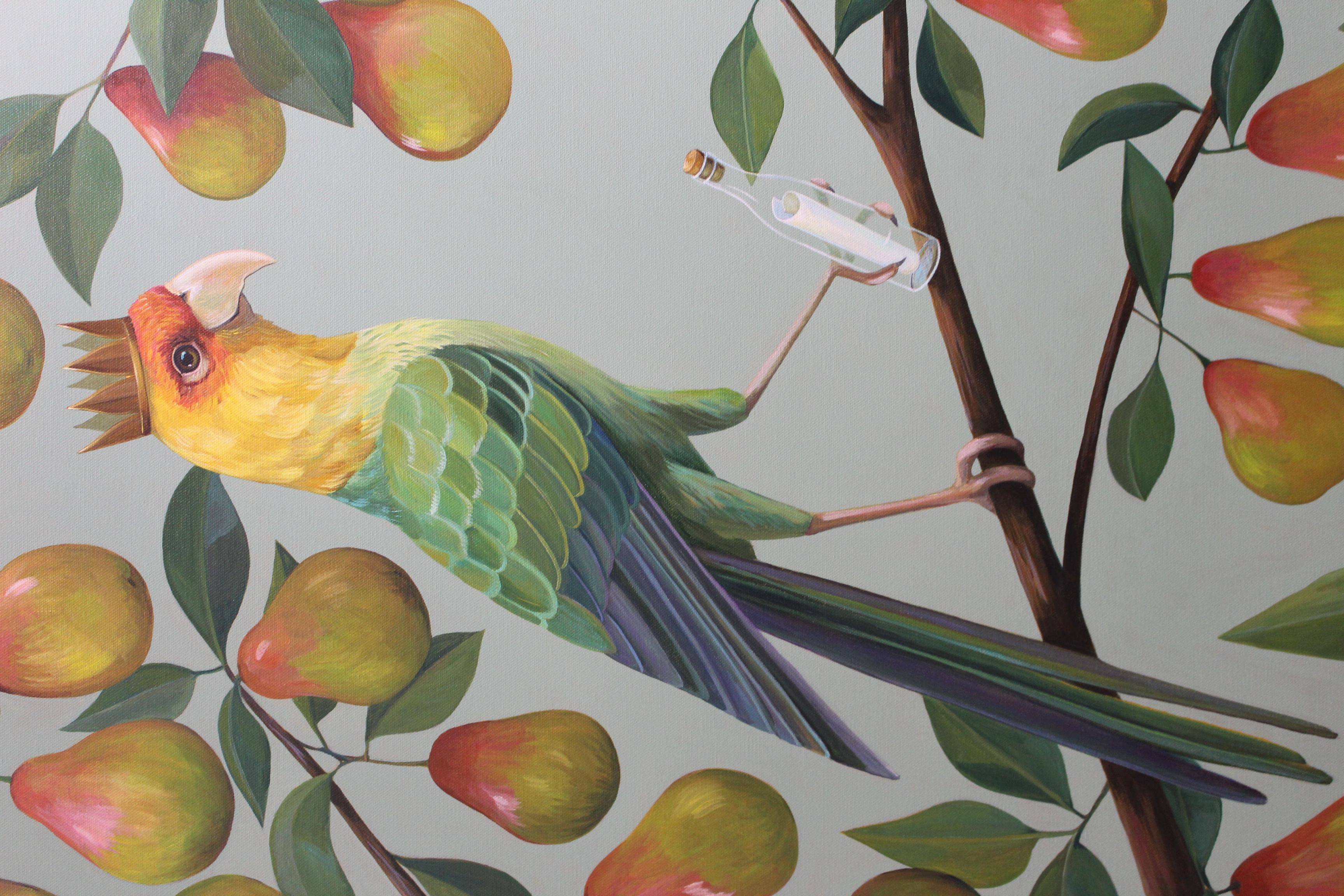 Botschaft des Birnbaums – Painting von Lisa Shimko