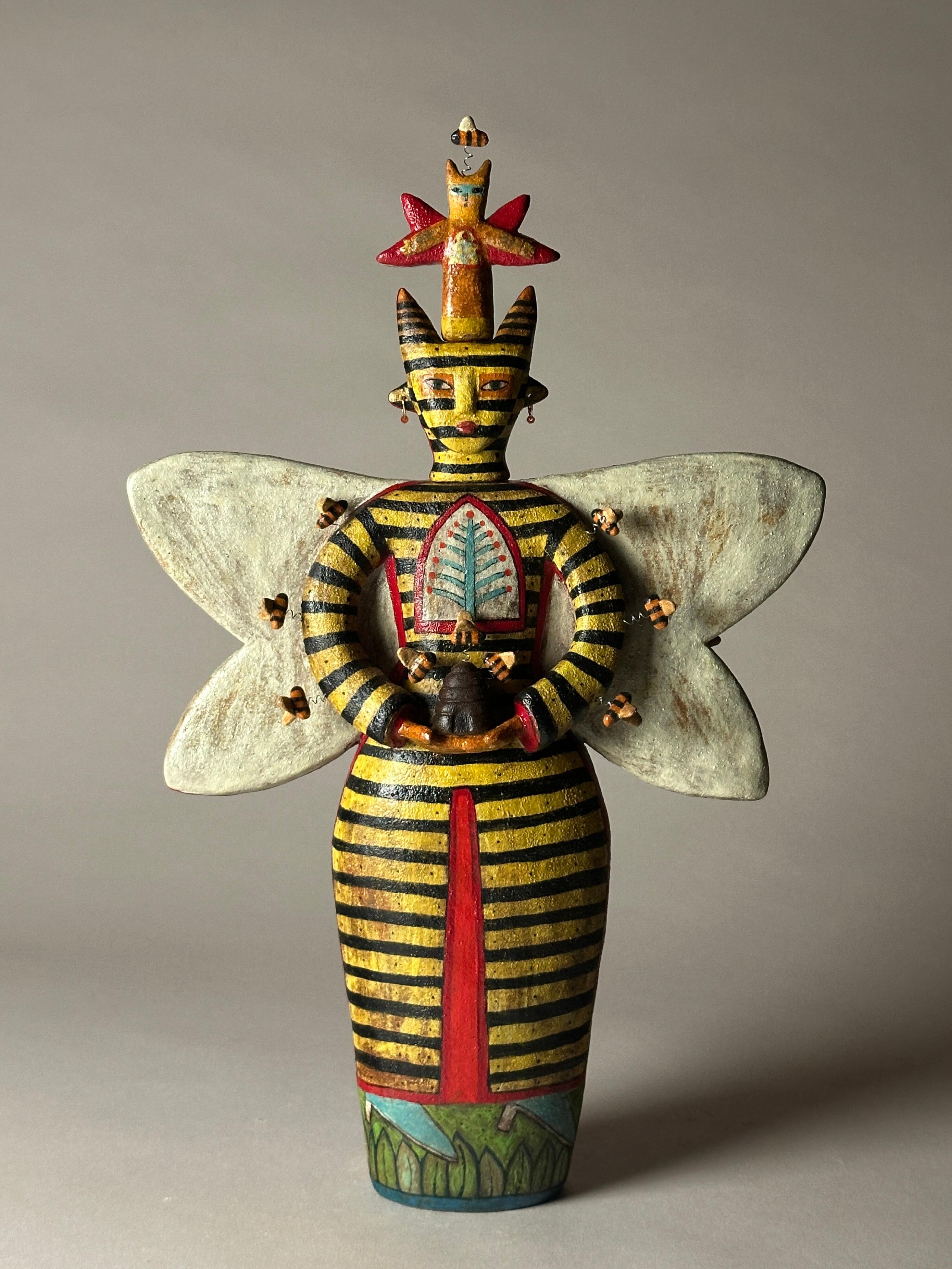 Lisa Smith Figurative Sculpture - Bee Spirit 2