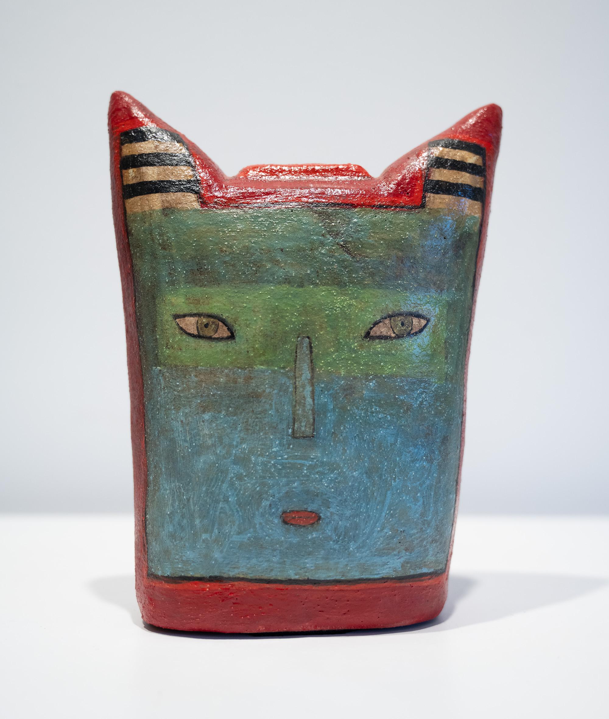 Vaso viso 12 - Sculpture di Lisa Smith