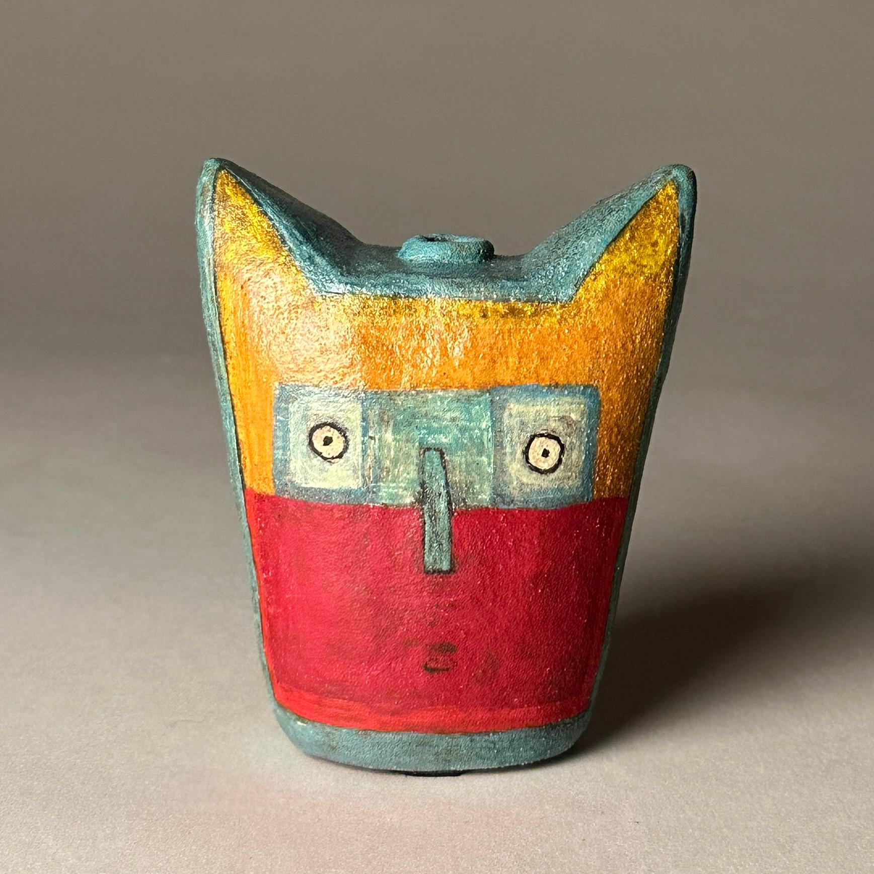 Face Jar 17 - Sculpture by Lisa Smith