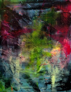 Free Flight: Contemporary Abstract Painting, Mixed Media on Canvas