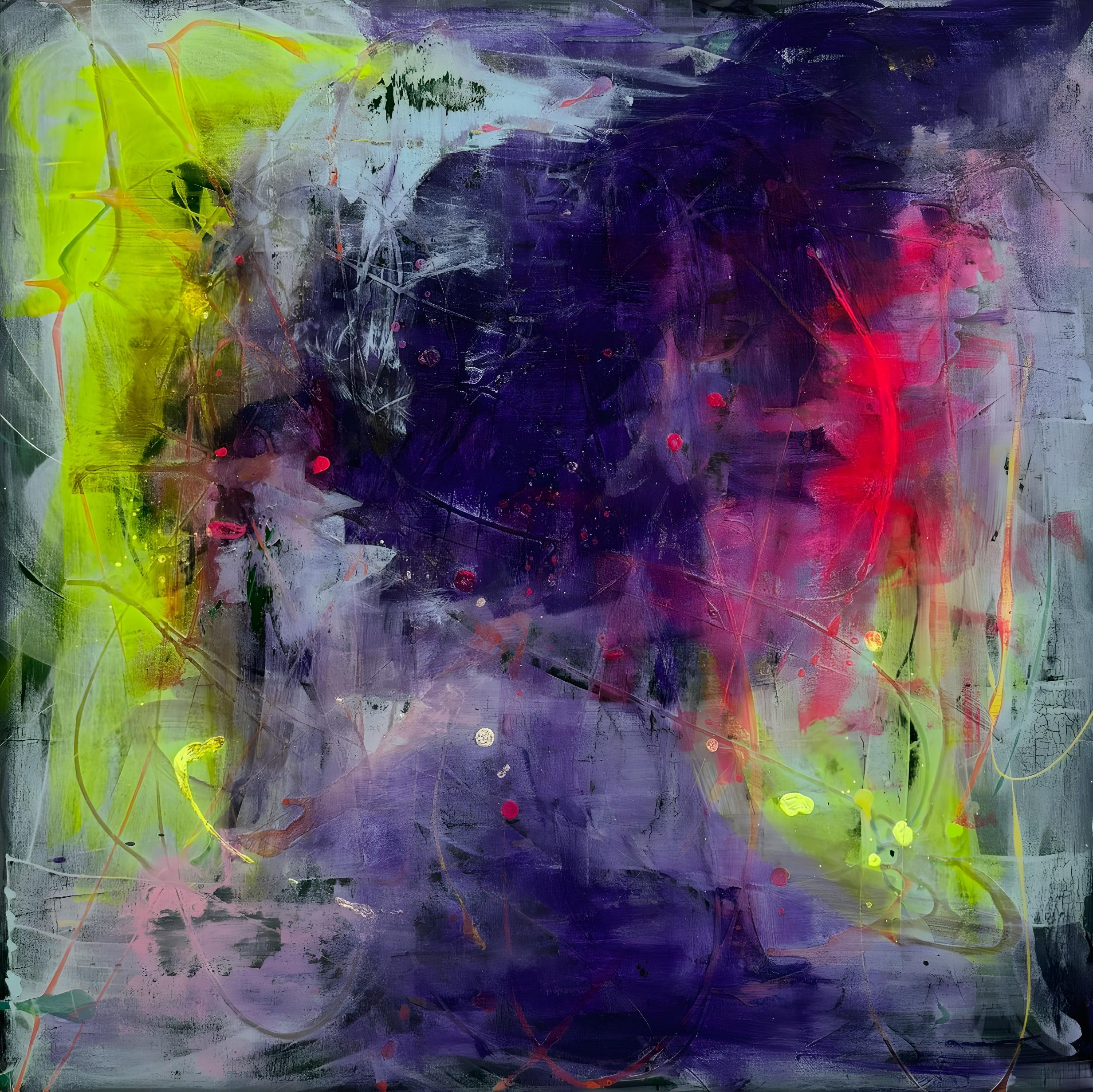 Path of the Soul: Abstract Mixed Media Painting on Canvas, 2010-