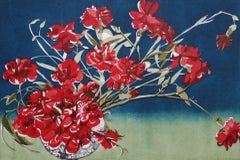 Carnations, Lisa Takahashi, Limited Edition Print, Affordable Art, Floral Art