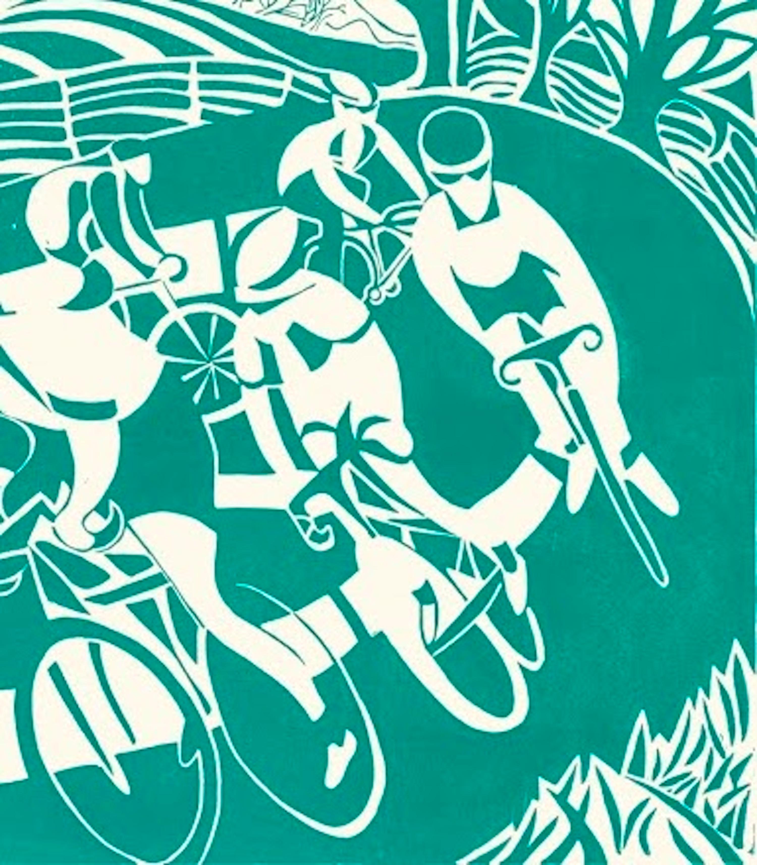 Lisa Takahashi, Brisa, Edición Limitada de Impresiones Ciclistas, Arte de la Exposición de Verano de la RA en venta 2