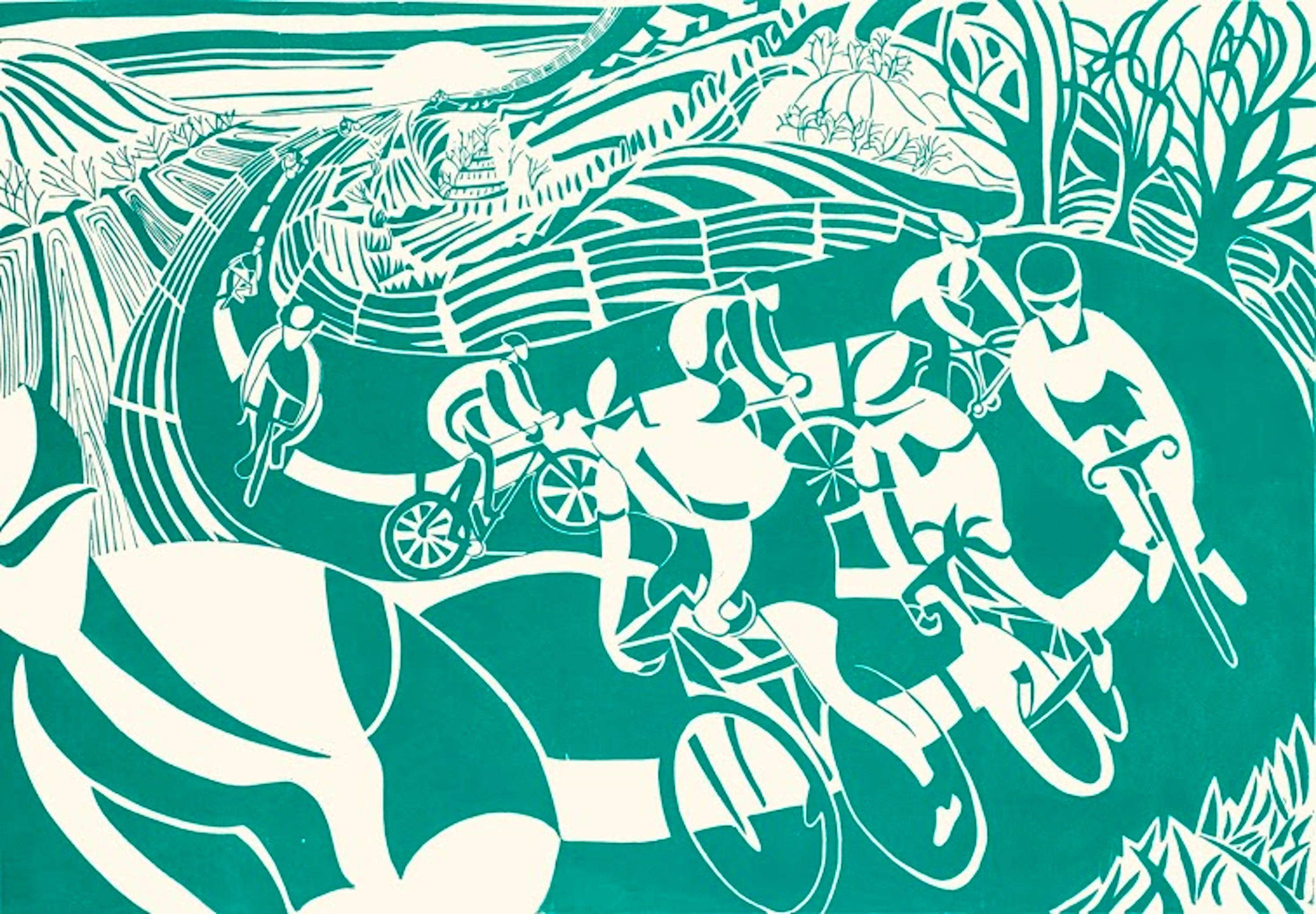 Lisa Takahashi, Breeze, Limited Edition Cycling Print, RA Summer Exhibition Art