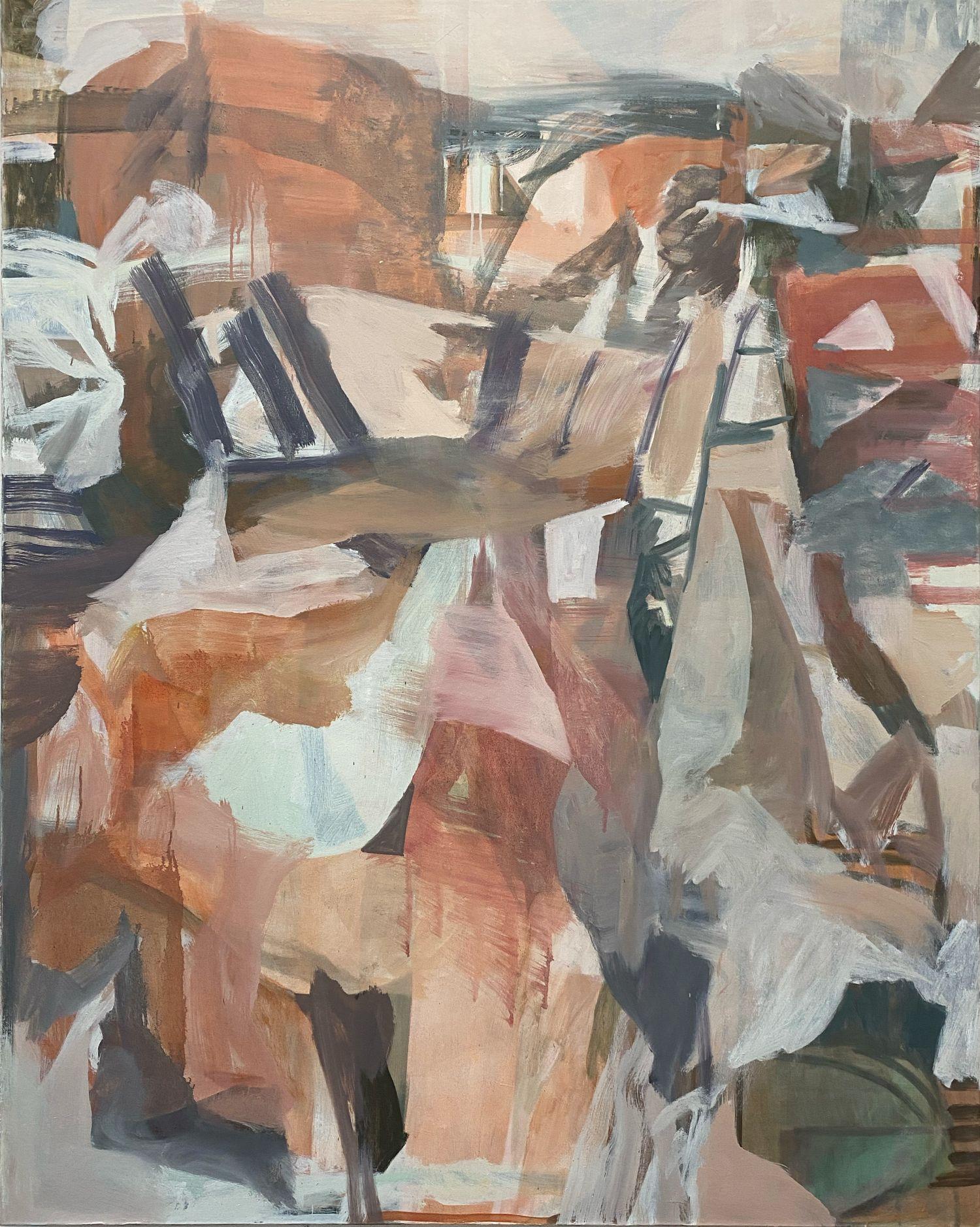 Lisa Taliano Abstract Painting – Fühlen, Tun, Sehen, Glauben