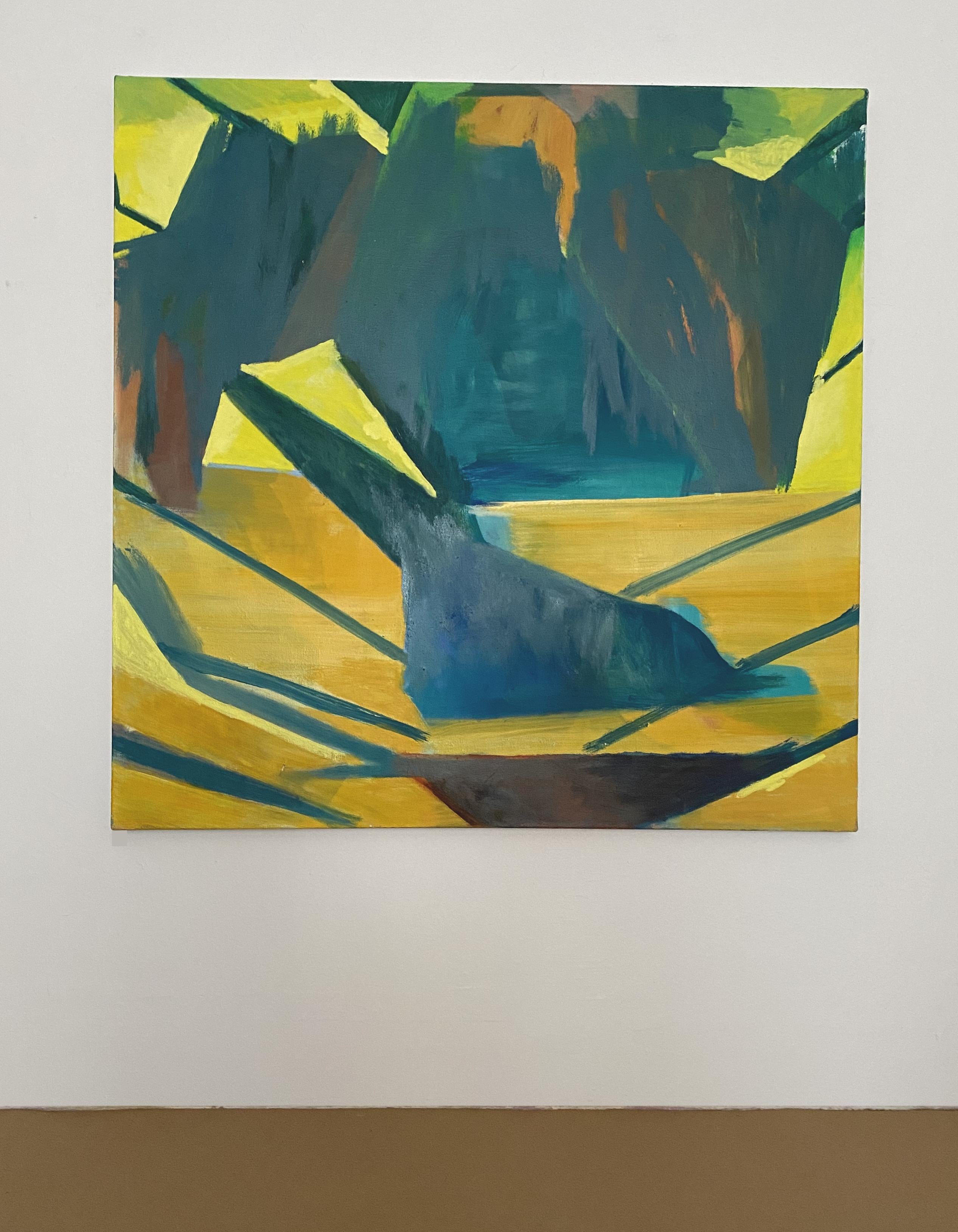 Zwei Sonnen – Painting von Lisa Taliano