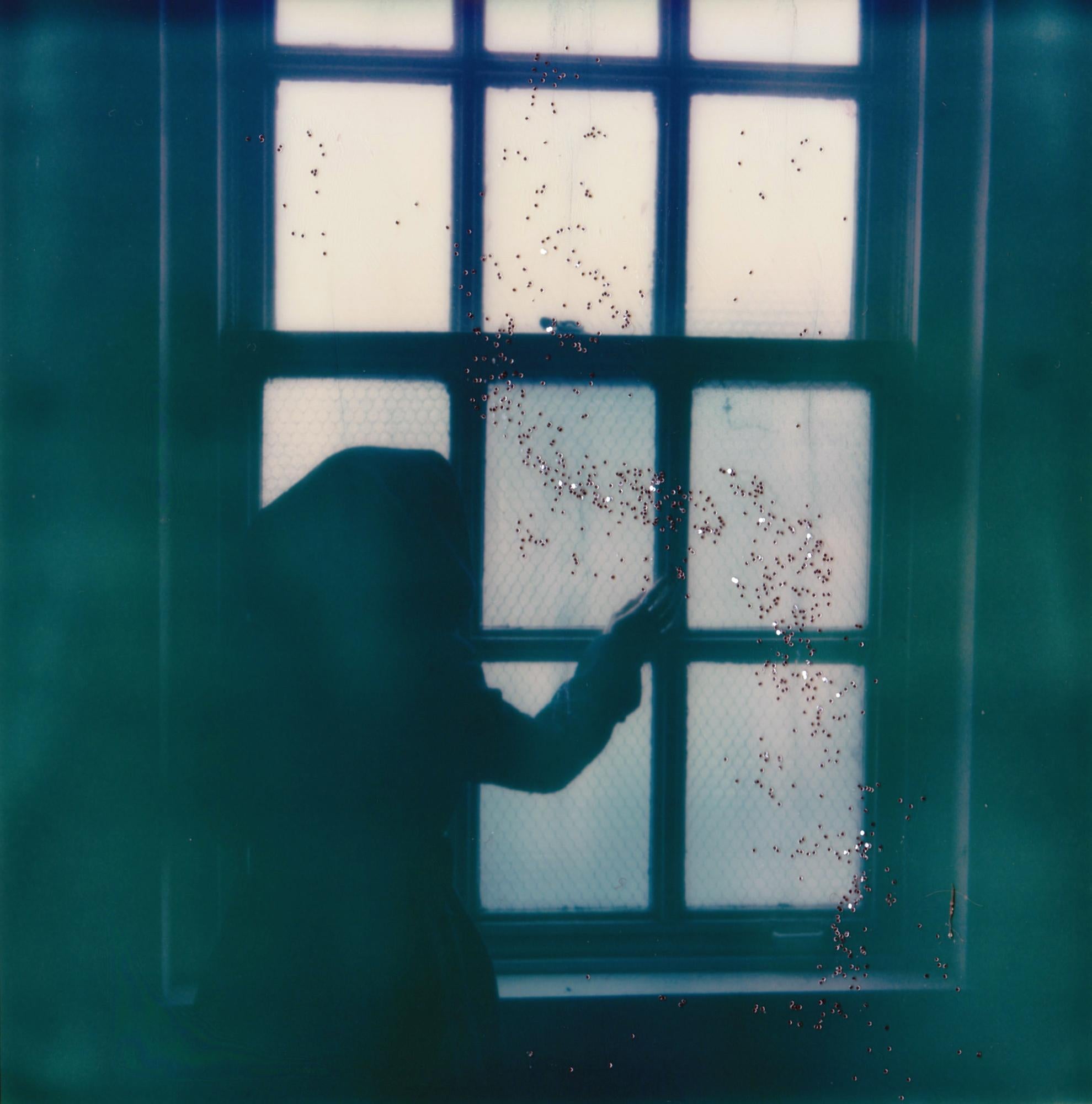 Lisa Toboz Color Photograph - Catching Stars - Contemporary, Woman, Polaroid, Interior, 21st Century