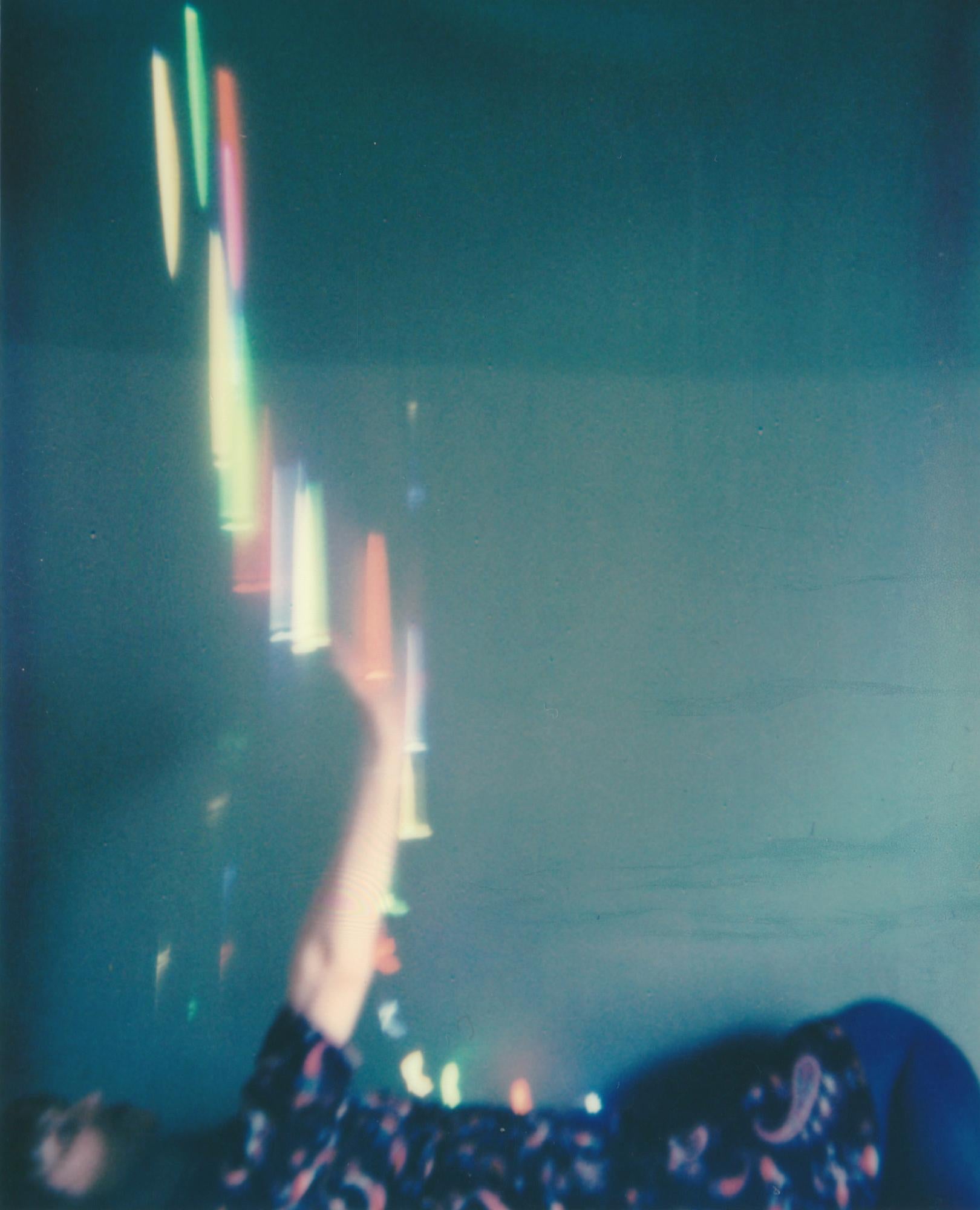 Lisa Toboz Color Photograph - Falling Stars - Contemporary, Figurative, Woman, Polaroid, 21st Centur