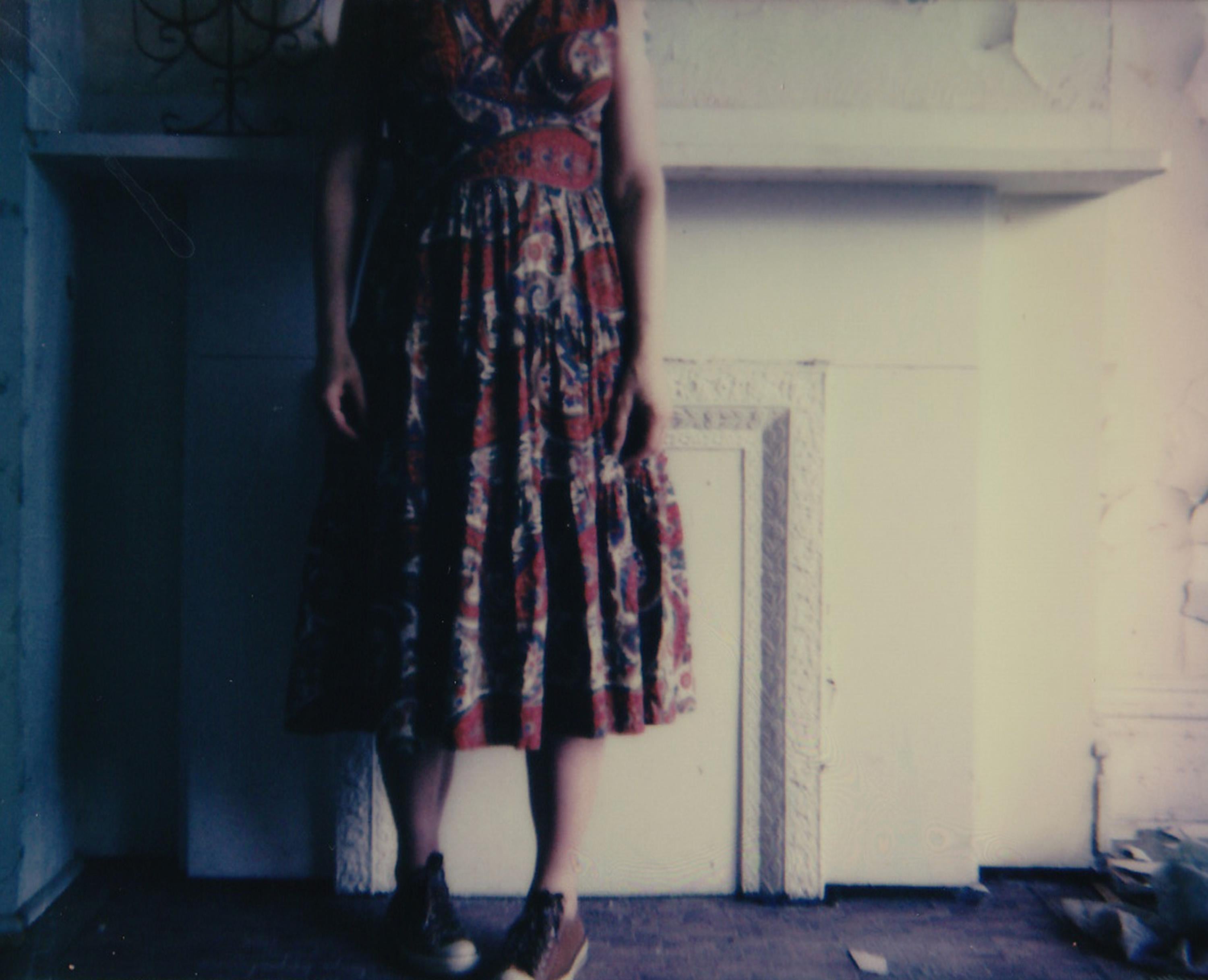 Lisa Toboz Figurative Photograph - Forgotten House - Contemporary, Figurative, Woman, Polaroid, 21st Century