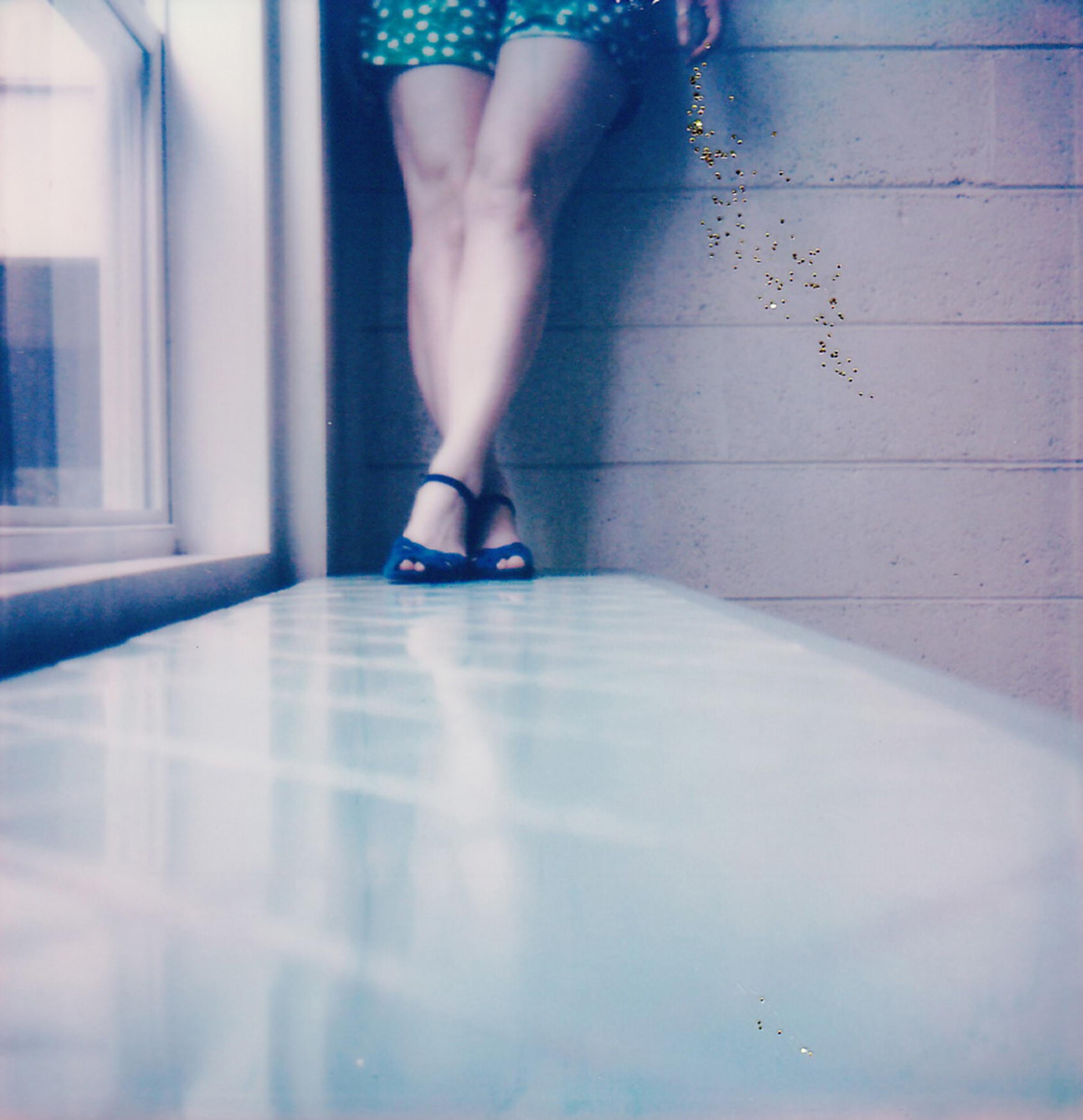 Forty-Four - Contemporary, Woman, Polaroid, Photography, Landscape, Color, 21st