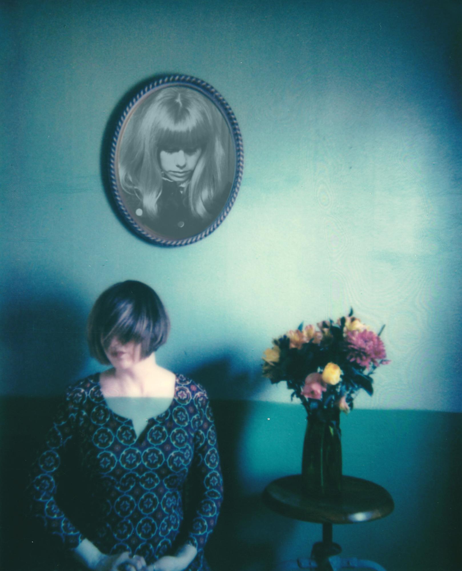 Lisa Toboz Portrait Photograph - Ghost Story (Self Portrait with my Mother) - Contemporary, Woman, Polaroid