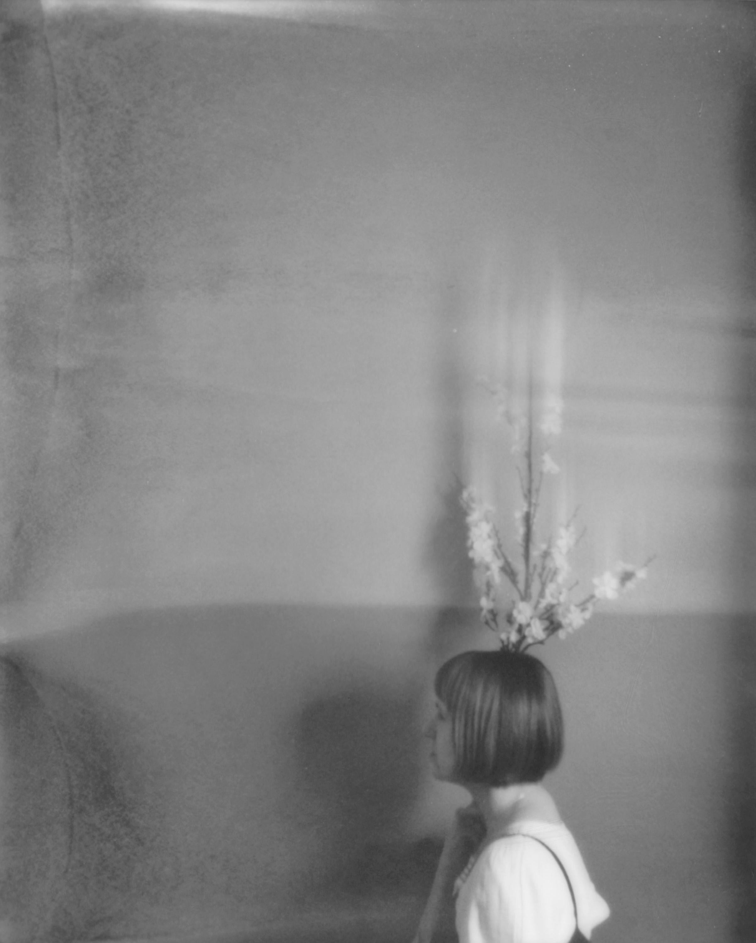 Lisa Toboz Color Photograph - In Bloom - Contemporary, Woman, Polaroid, Interior