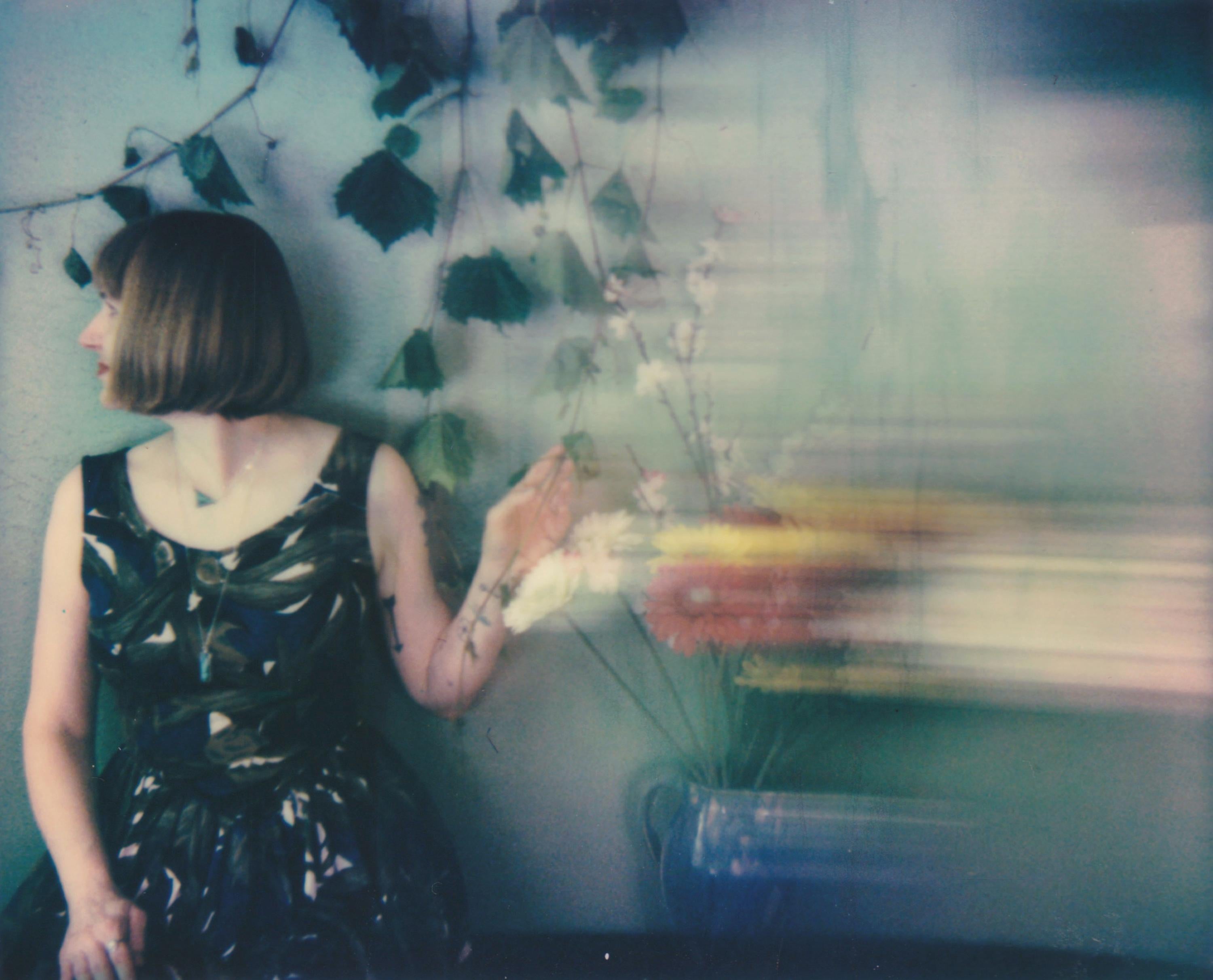 Lisa Toboz Portrait Photograph - In Bloom - Contemporary, Woman, Polaroid, Interior
