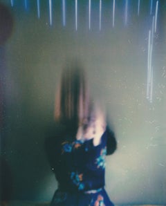Ghost Story - Contemporary, Woman, Polaroid, Painting