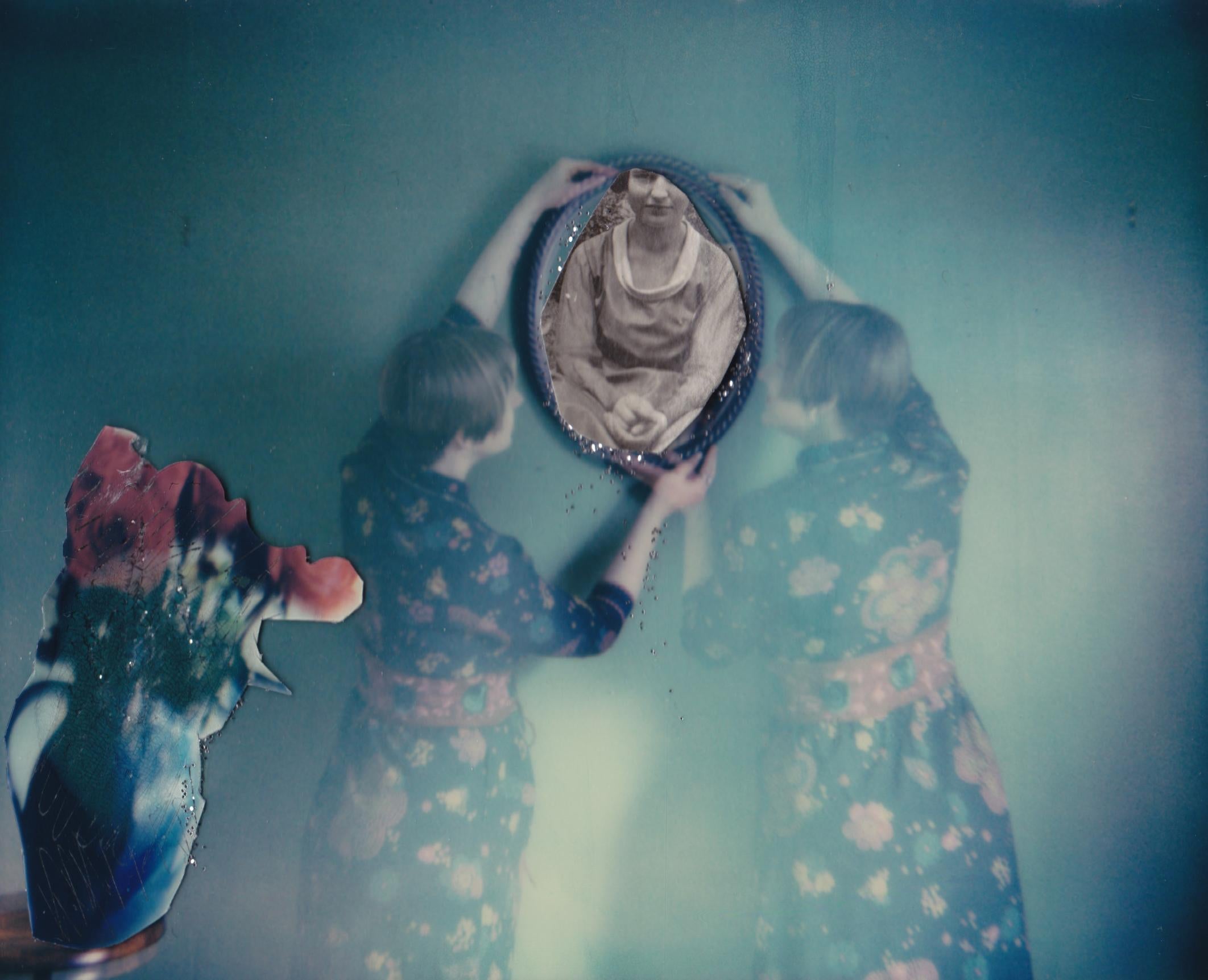 Mirror Image  - Contemporary, Figurative, Woman, Polaroid, 21st Century
