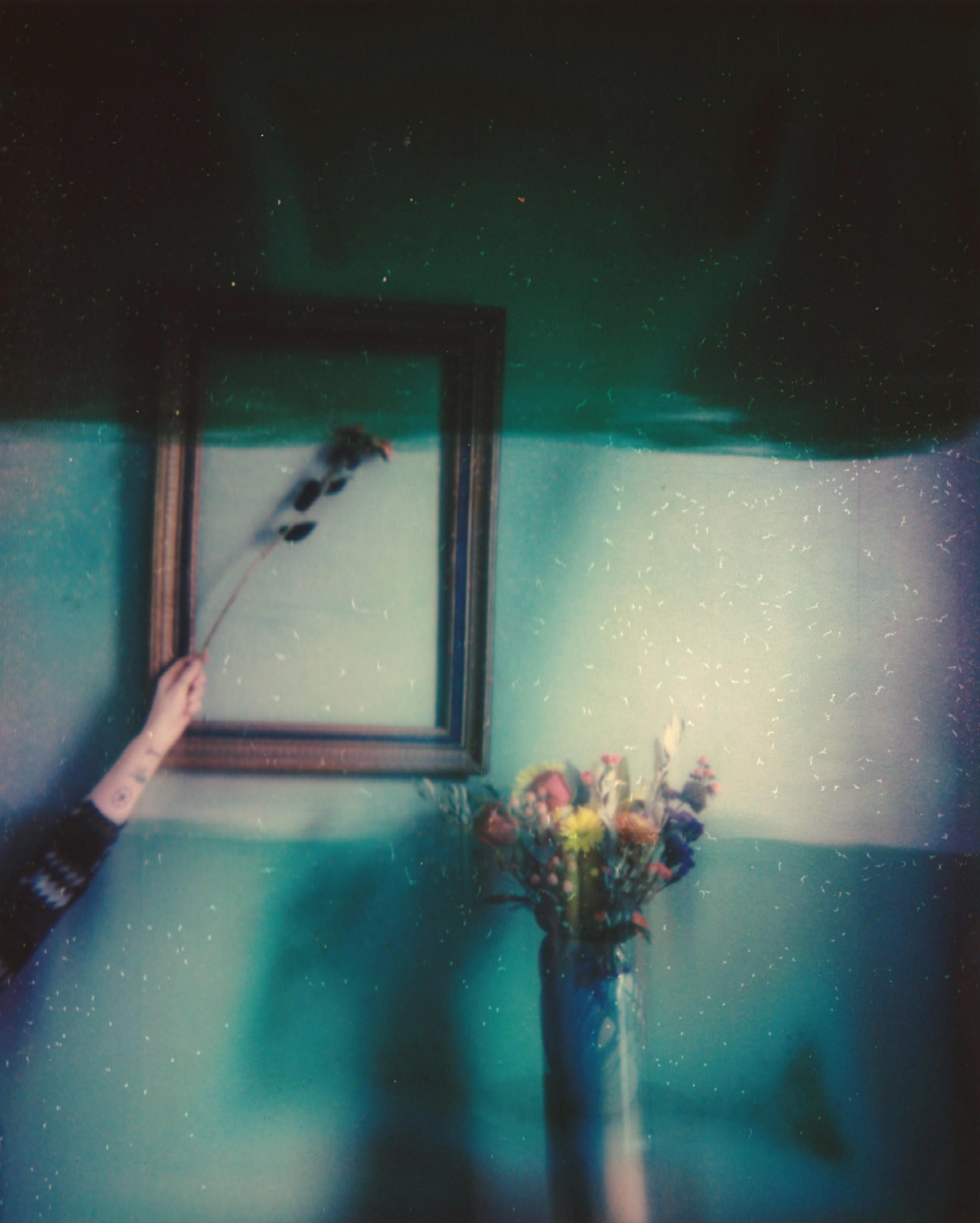 Lisa Toboz Color Photograph - Portal - Contemporary, Woman, Polaroid, Interior