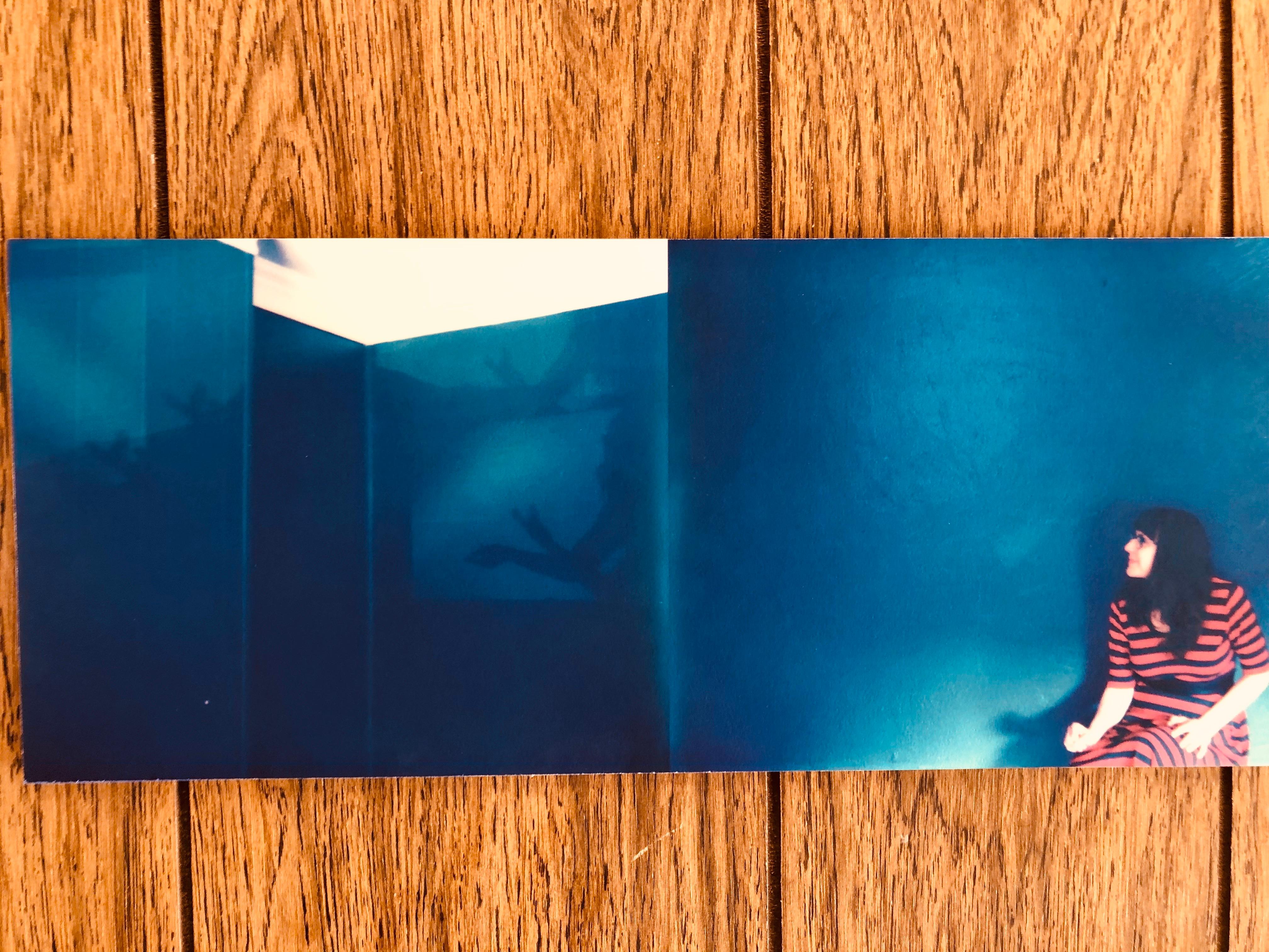 Shadow Play - Blue, Contemporary, Figurative, Woman, Polaroid, Photograph 11