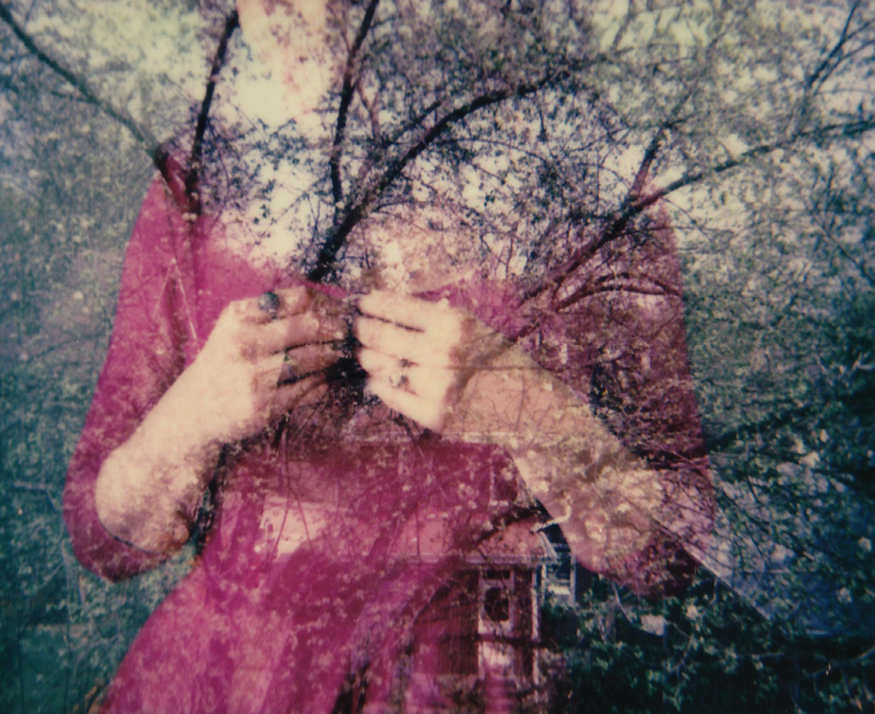 Lisa Toboz Figurative Photograph - The Heart is where the home is - Contemporary, Figurative, Woman, Polaroid