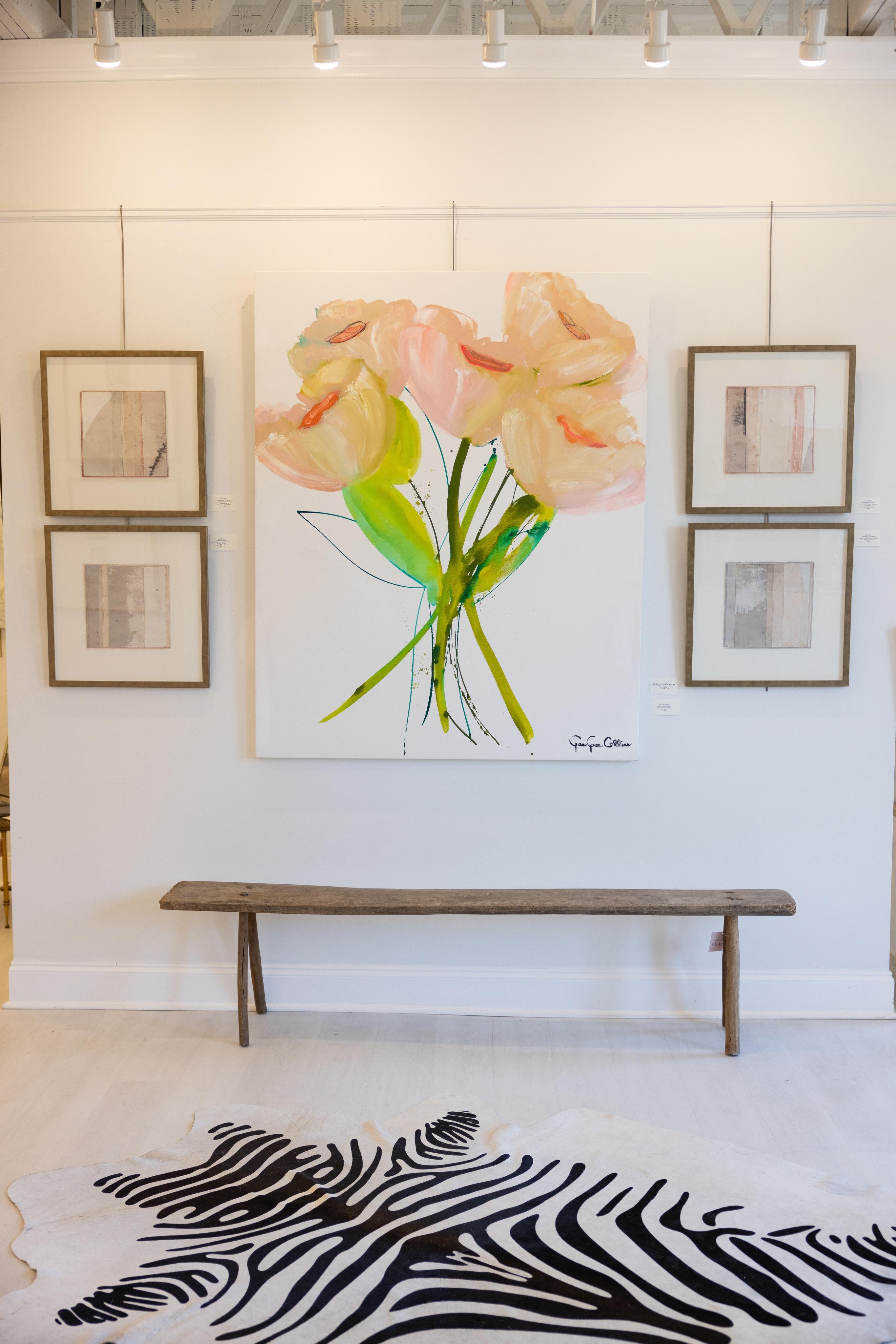 Architettura di Rosa IV di Lisa Weiss, Pittura contemporanea su carta giapponese 1