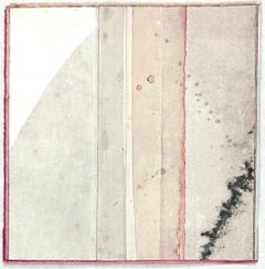 Architecture of Pink VII by Lisa Weiss, Contemporary Painting on Japanese Paper