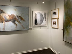 Owl Medicine by Lisa Weiss, Black and White Contemporary Paper Artwork