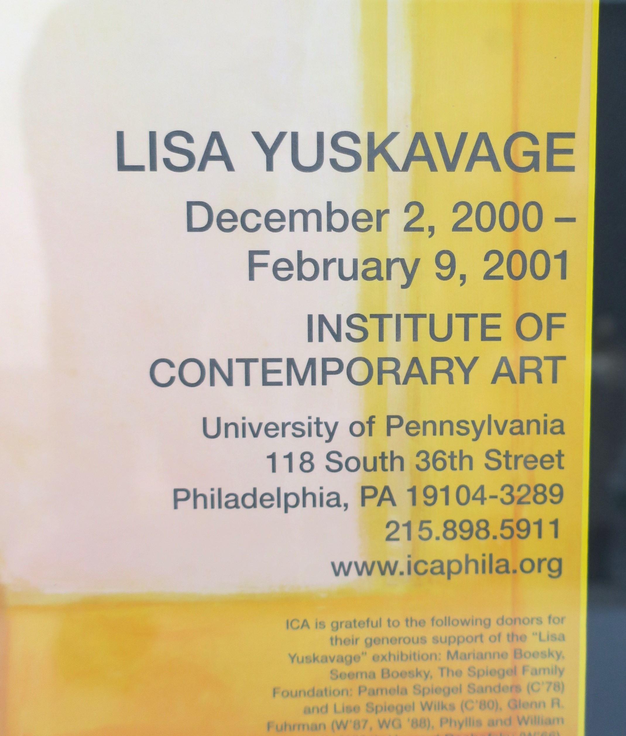Lisa Yuskavage 'Day' Contemporary Art, Poster UPenn Exhibition, 2000 In Good Condition For Sale In New York, NY