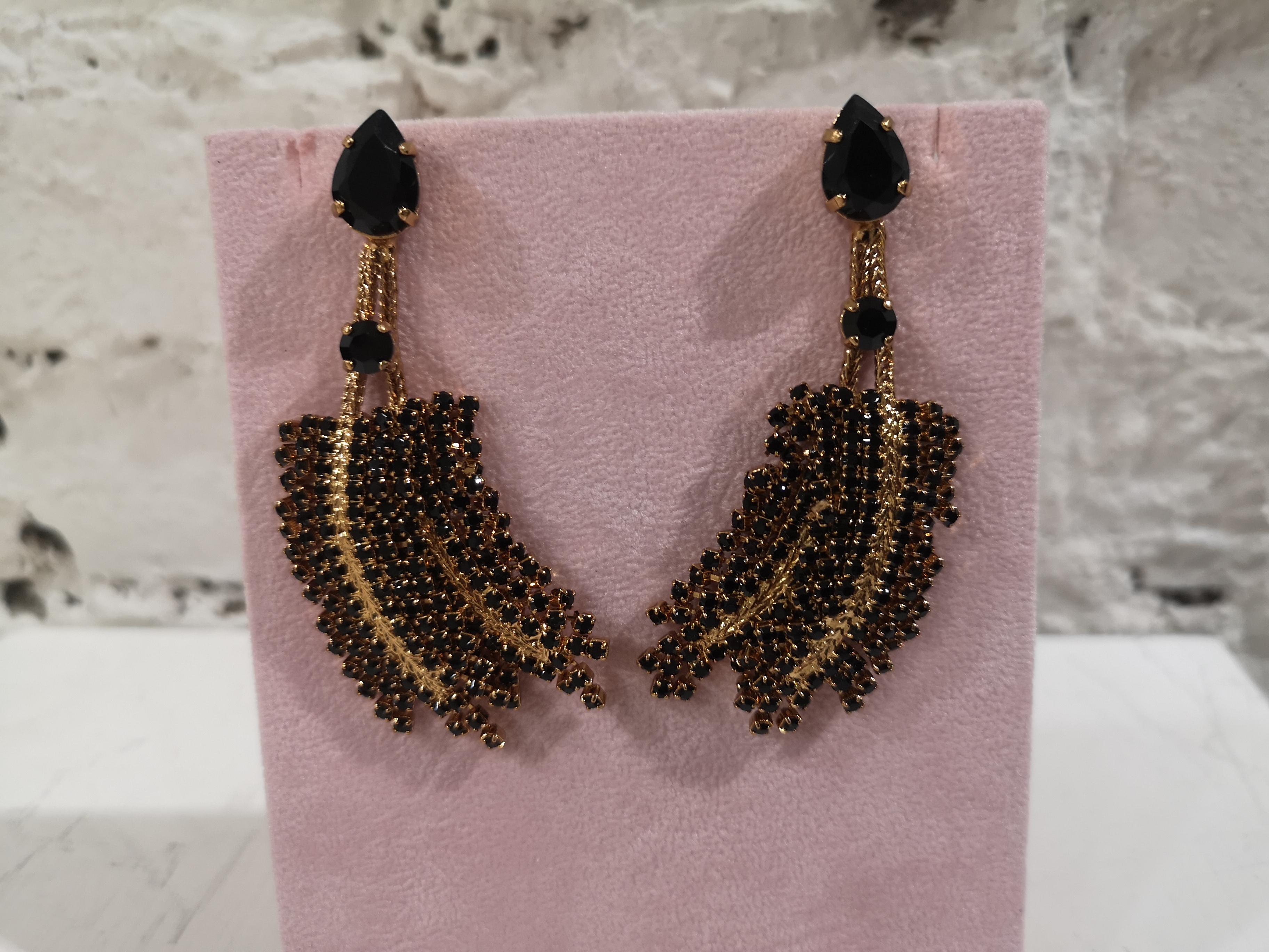 LisaC black swarovski earrings 3