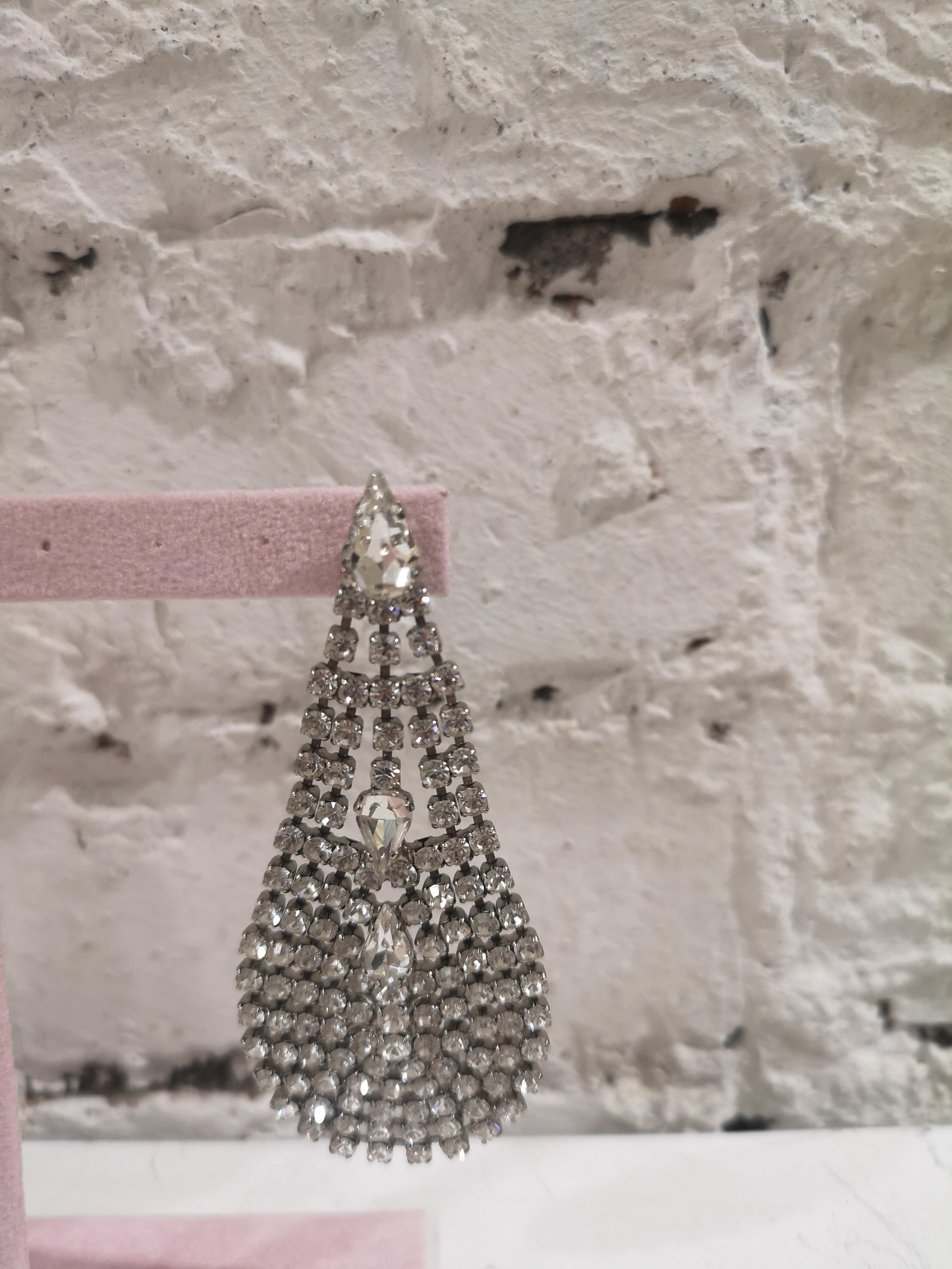 Women's LisaC crystal swarovski pendant drops earrings