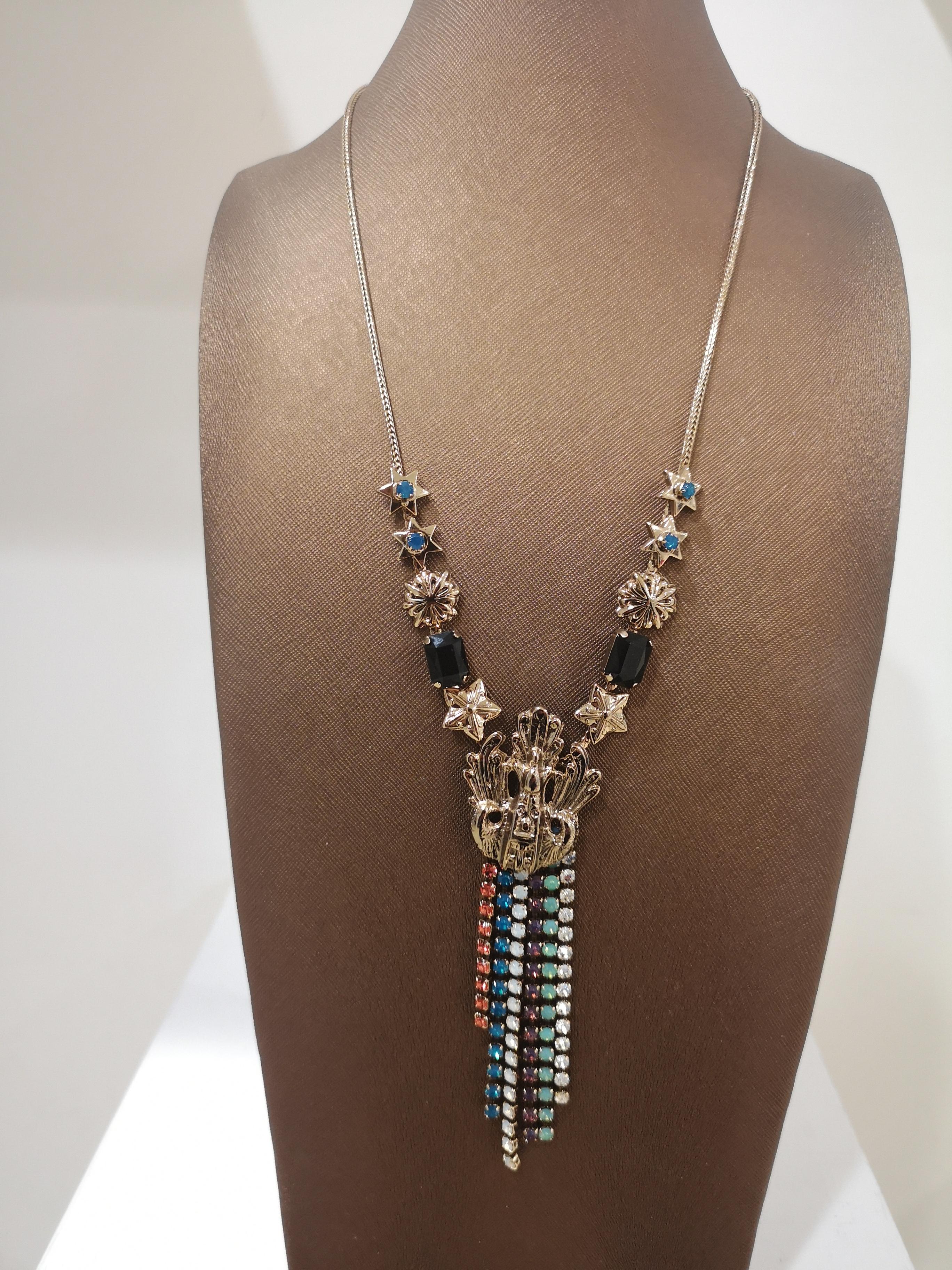LisaC Multicoloured swarovski stones necklace
totally handmade in italy
total lenght: 61 cm