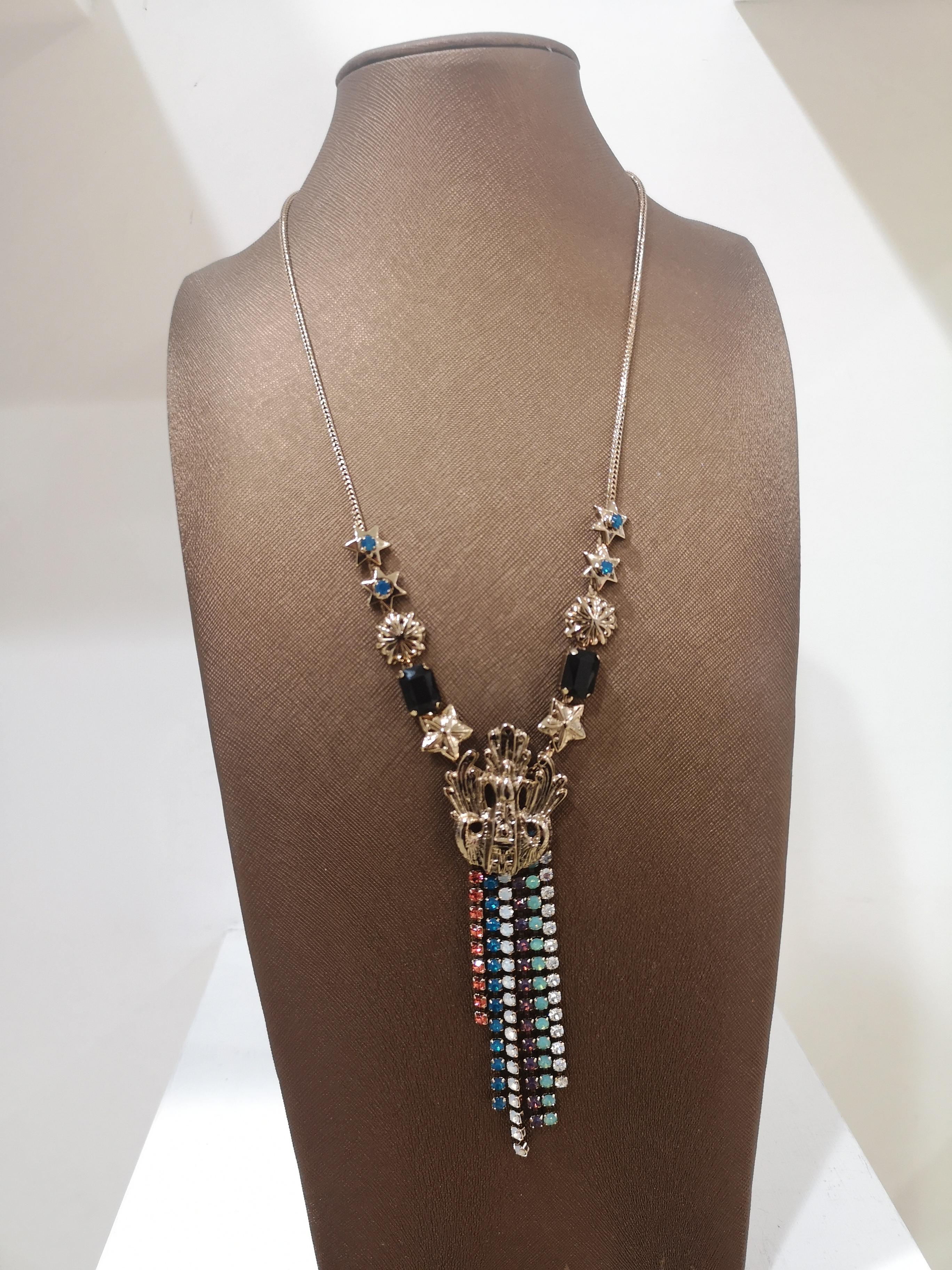 LisaC Multicoloured swarovski stones necklace 1
