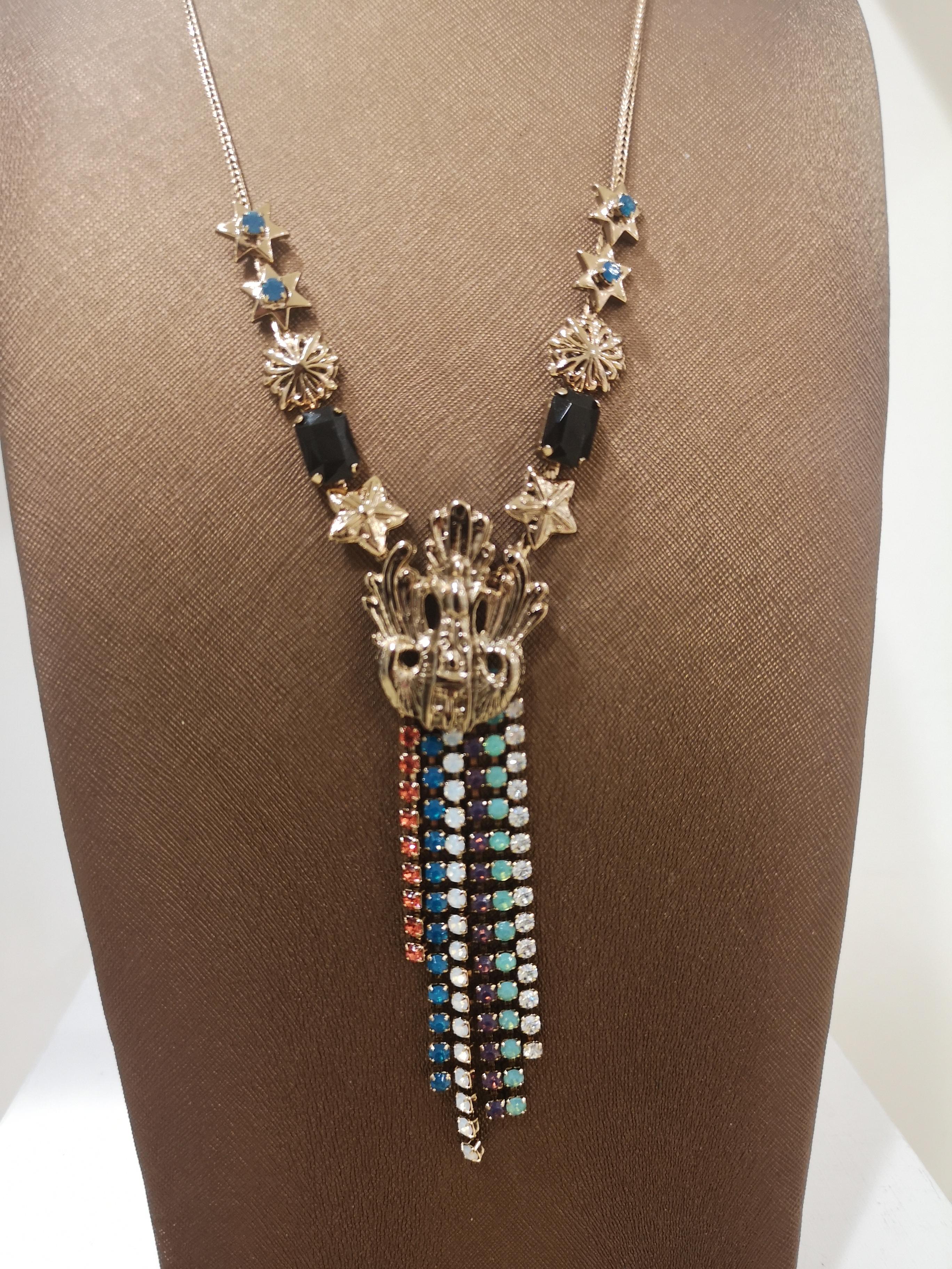 LisaC Multicoloured swarovski stones necklace 2