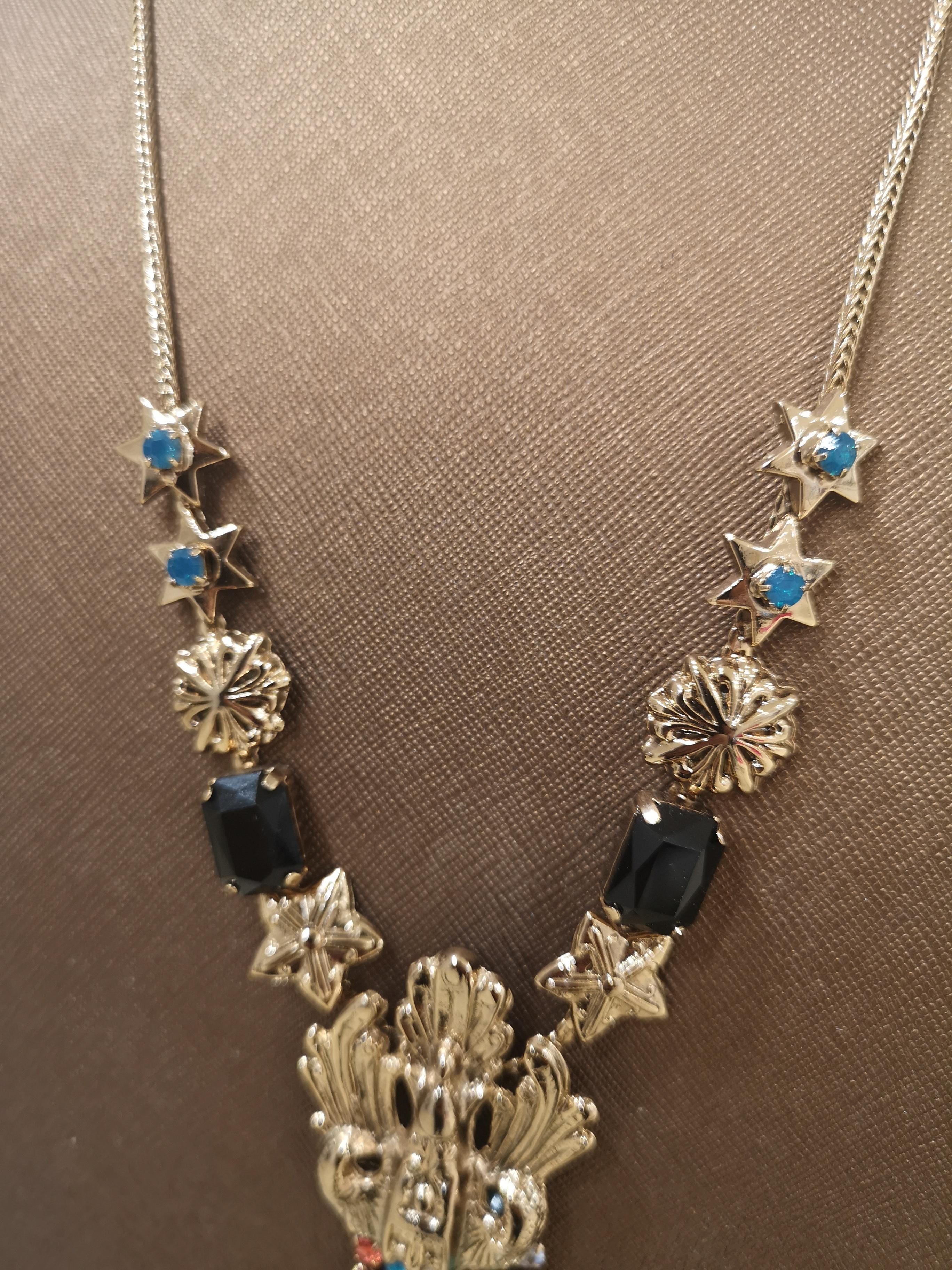 LisaC Multicoloured swarovski stones necklace 5