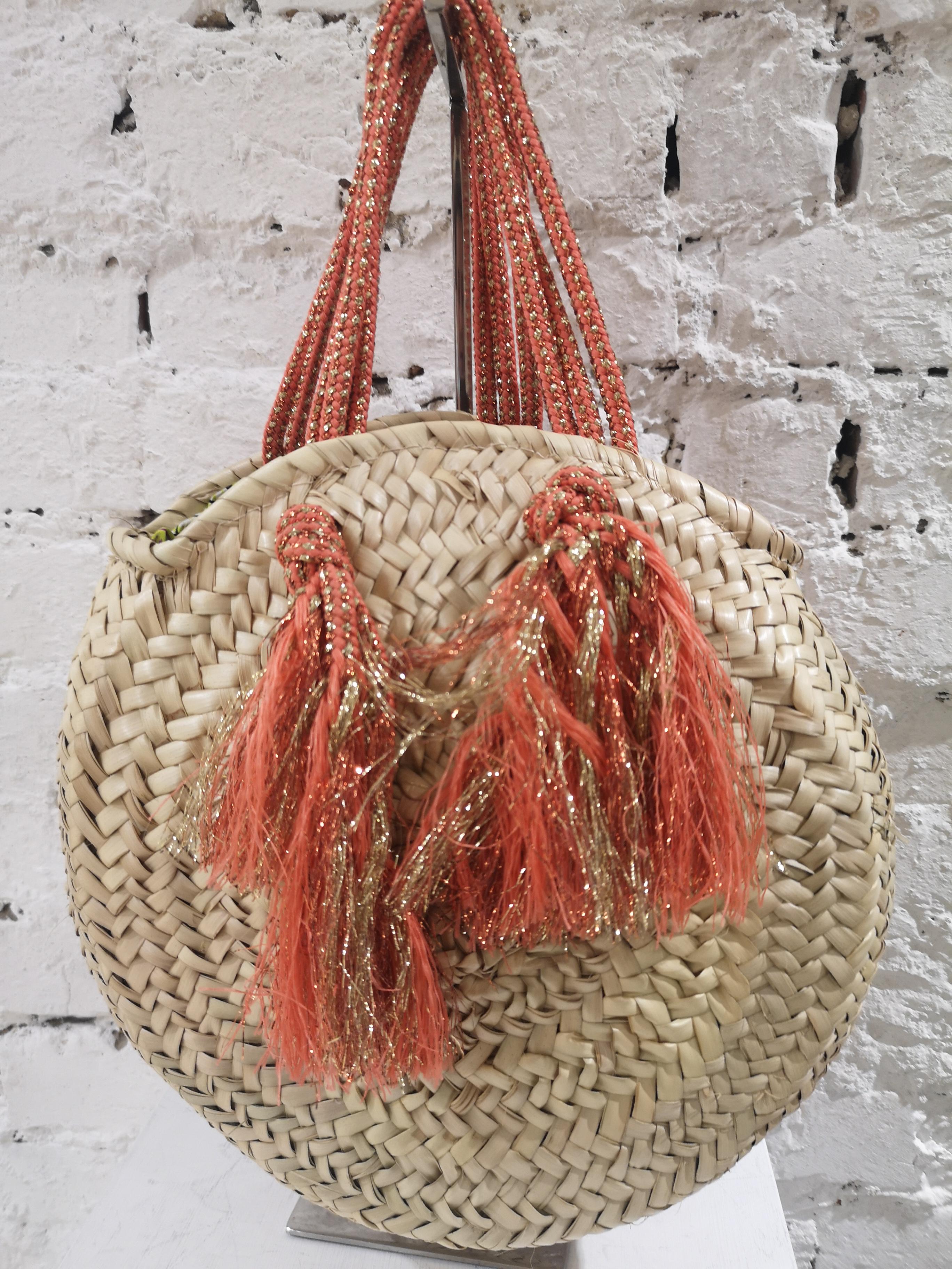 LisaC raffia swarovsky crab handbag 1