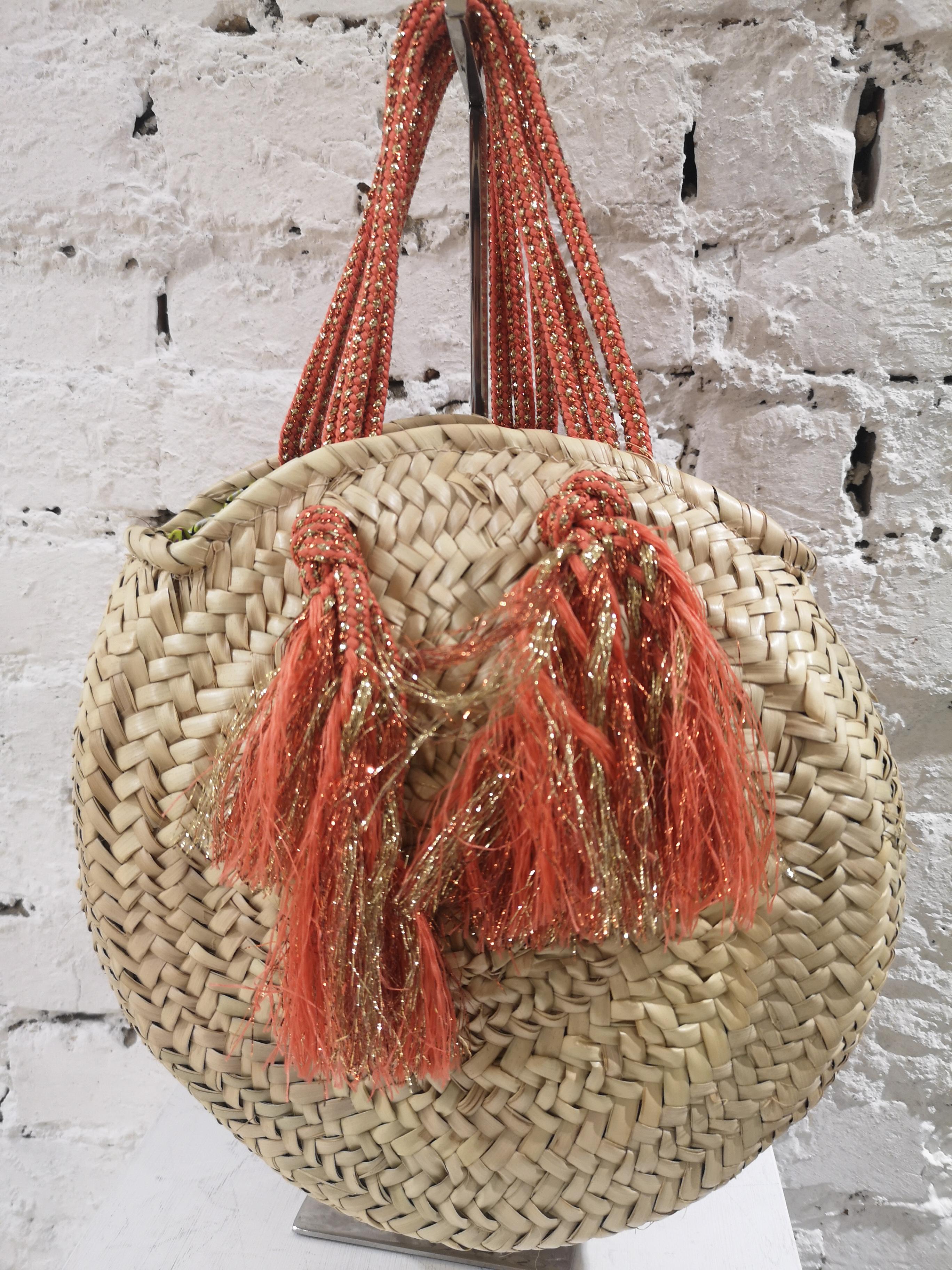 LisaC raffia swarovsky crab handbag 2