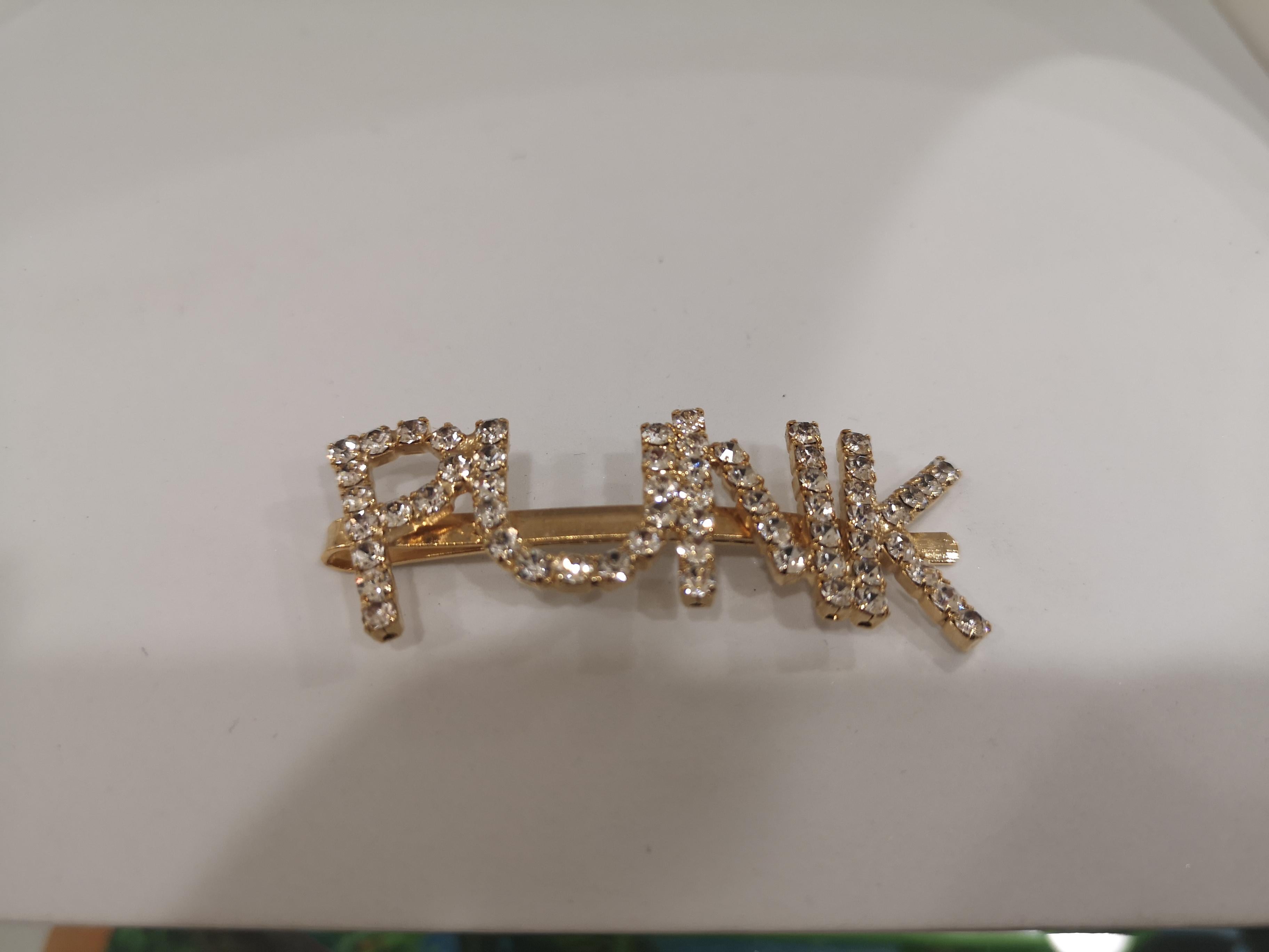Women's LisaC swarovski Punk stone hair clip