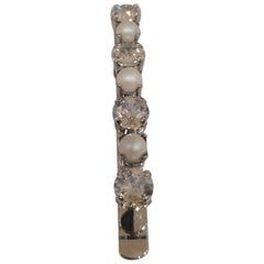 LisaC swarovski stone pearls hair clip