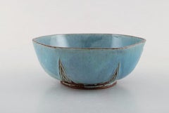 Lisbeth Munch-Petersen, Unique Bowl in Glazed Ceramics, 1960s-1970s